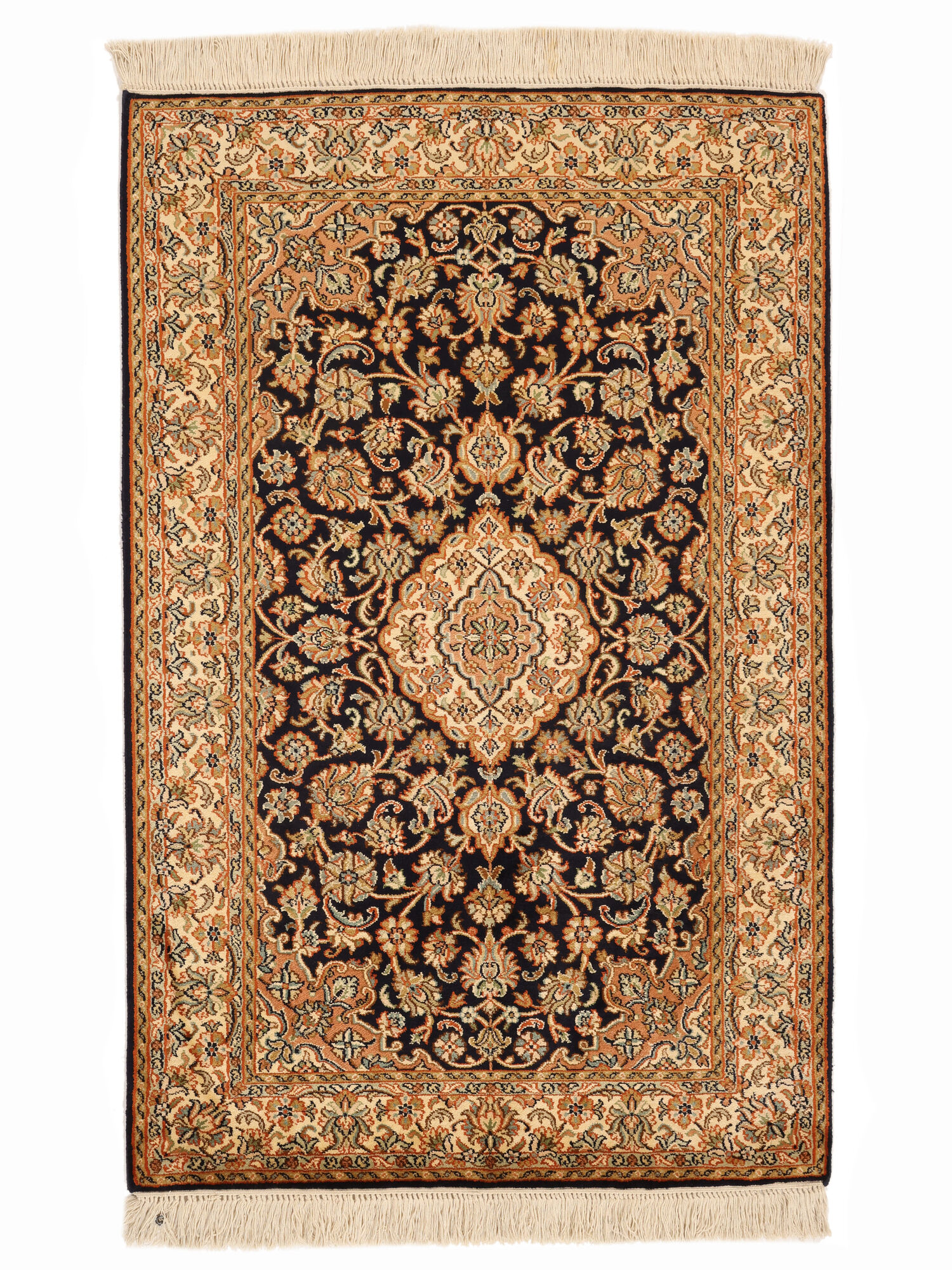 
    Kashmir pure silk 24 / 24 Quality - Brown - 64 x 99 cm
  