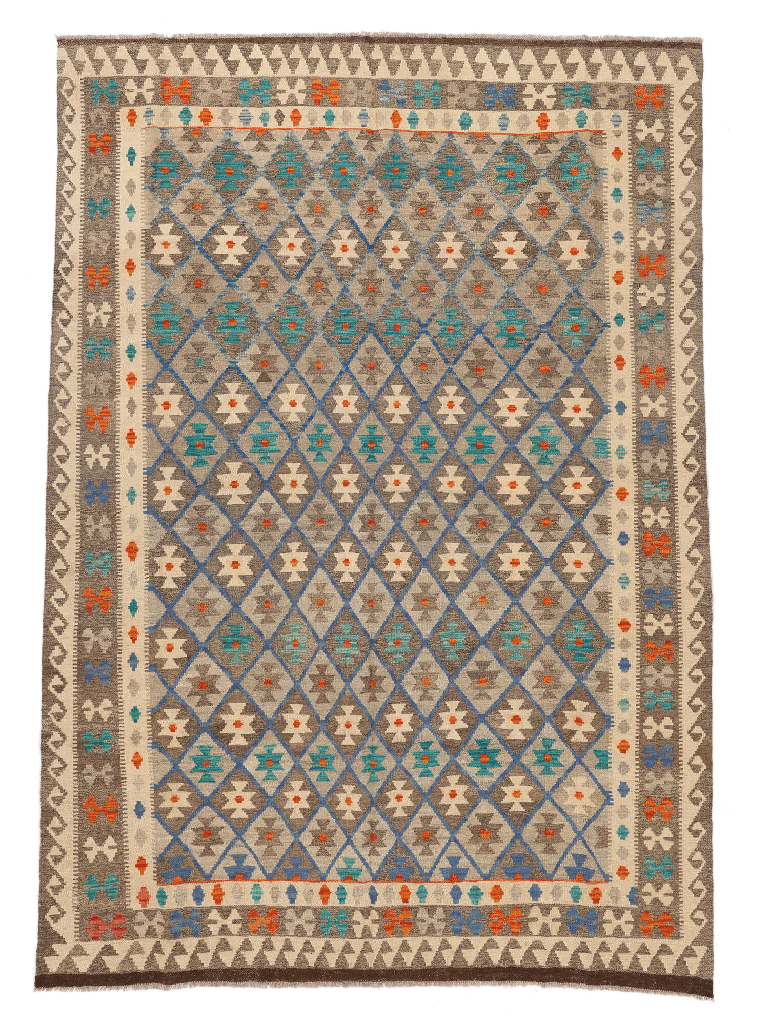 
    Kilim Afghan Old style - Brown - 203 x 292 cm
  