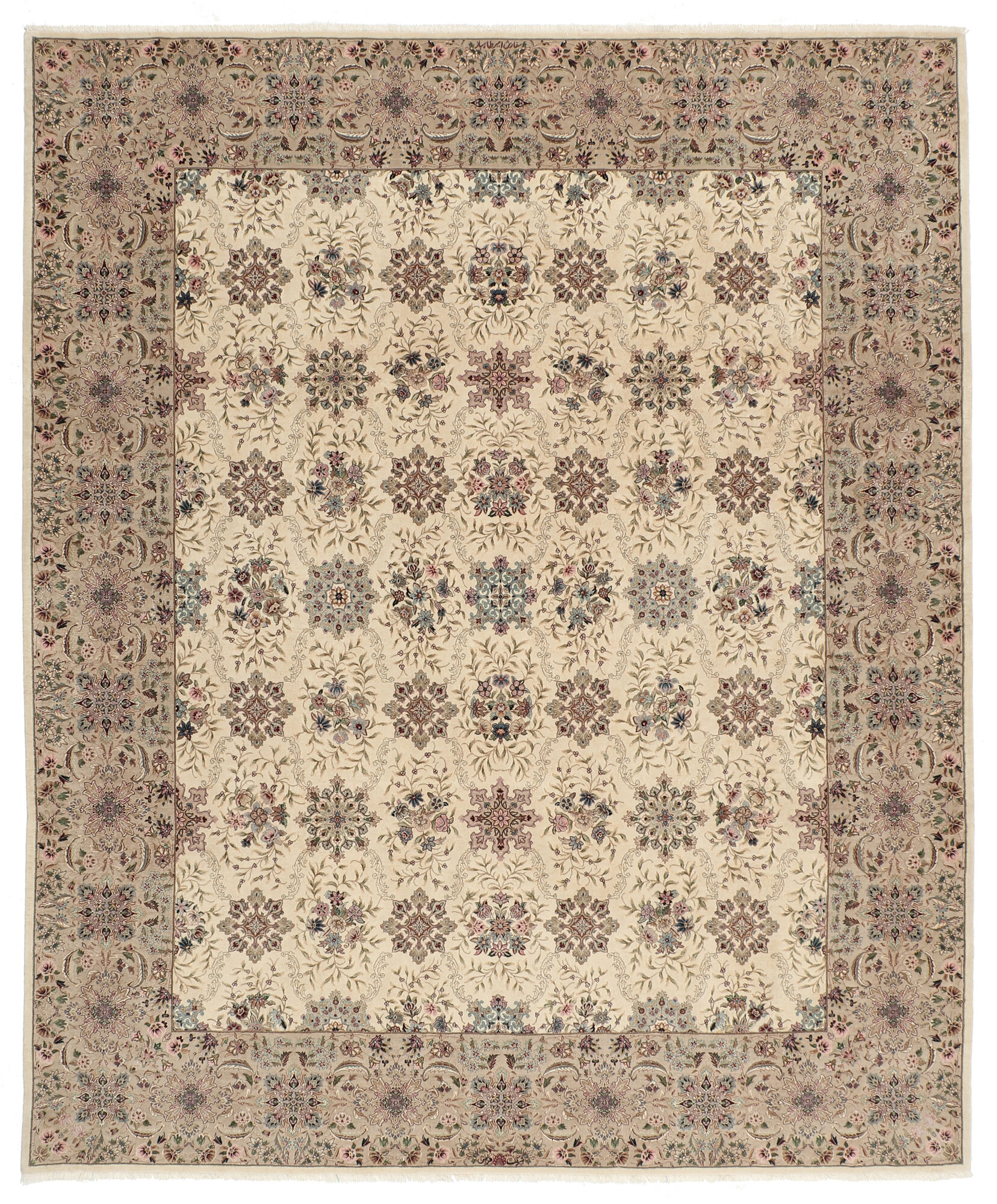 
    Isfahan silk warp - Brown - 250 x 295 cm
  