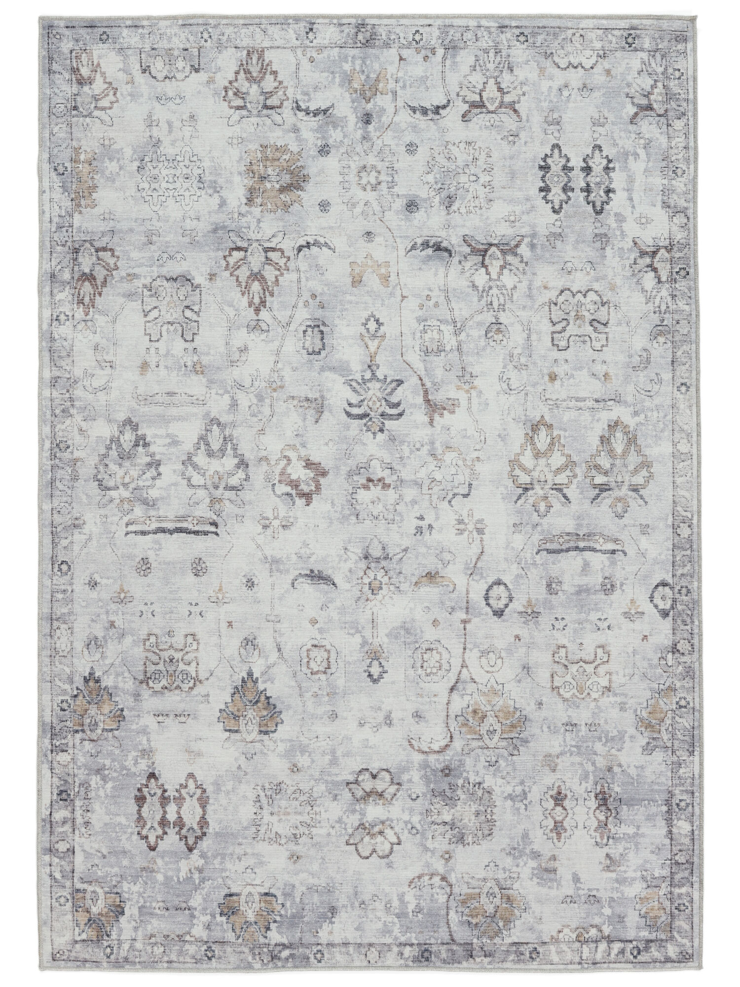 Ganti Oriental Teppich – Grau / Beige 120×180