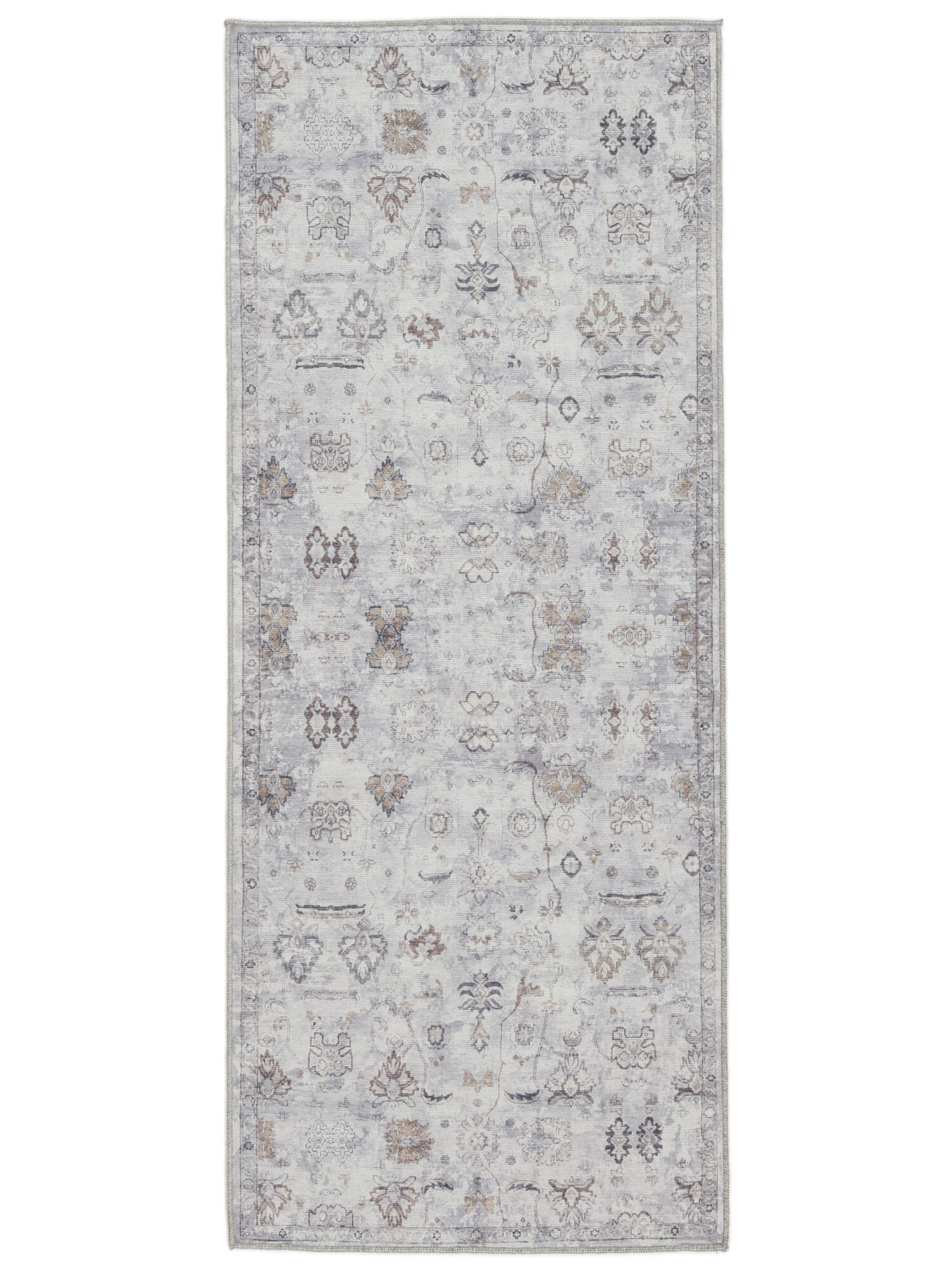 Ganti Oriental Teppich – Grau / Beige 80×200