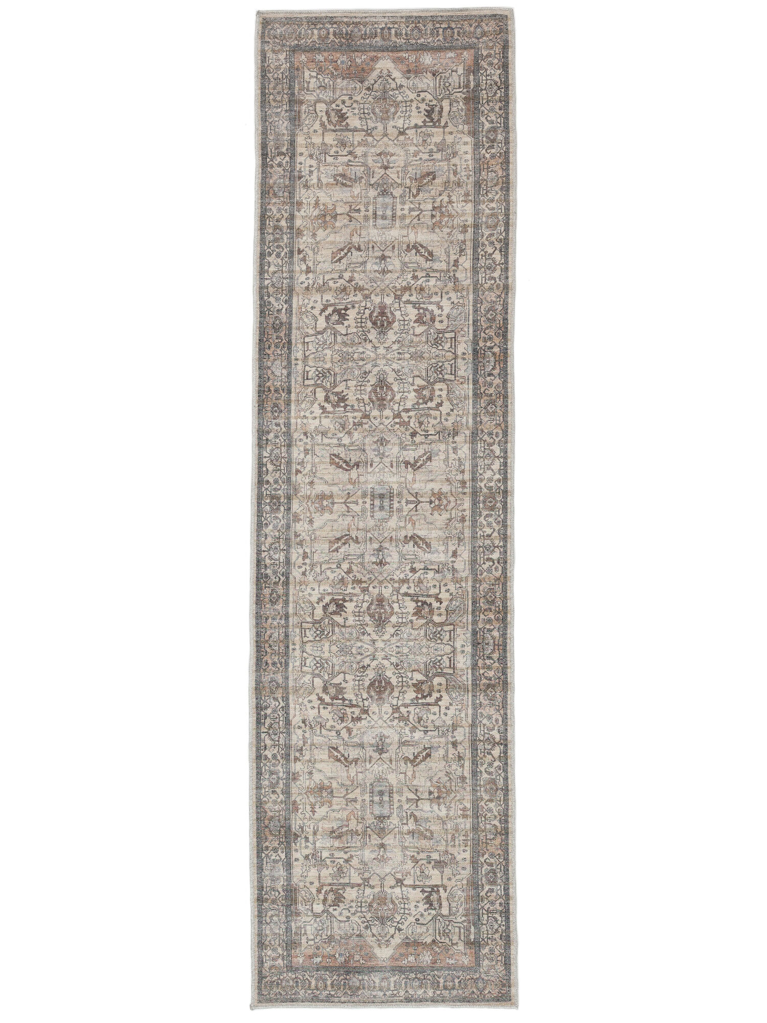 Oxana Oriental Teppich – Braun / Beige 80×300