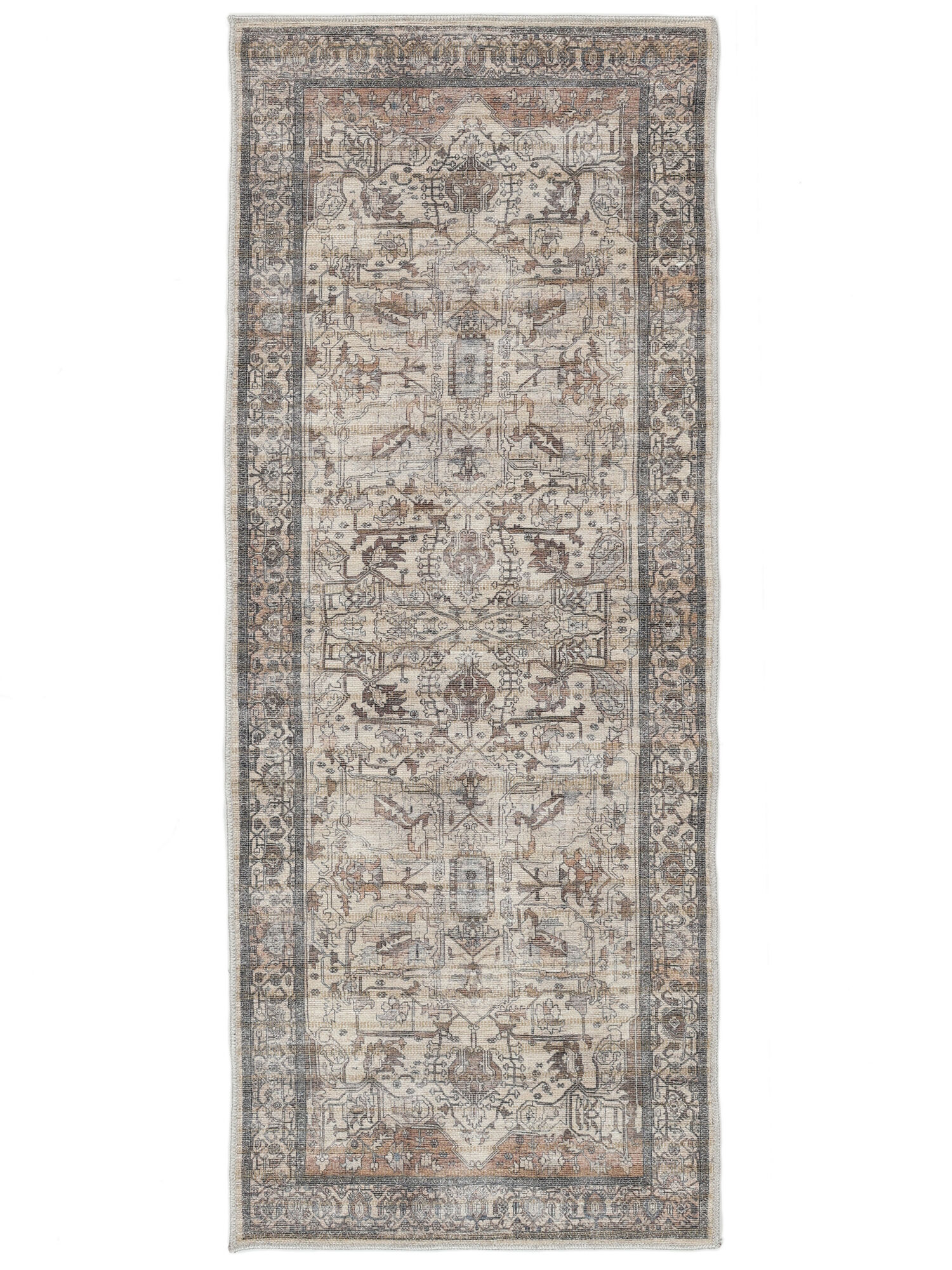 Oxana Oriental Teppich – Braun / Beige 80×200