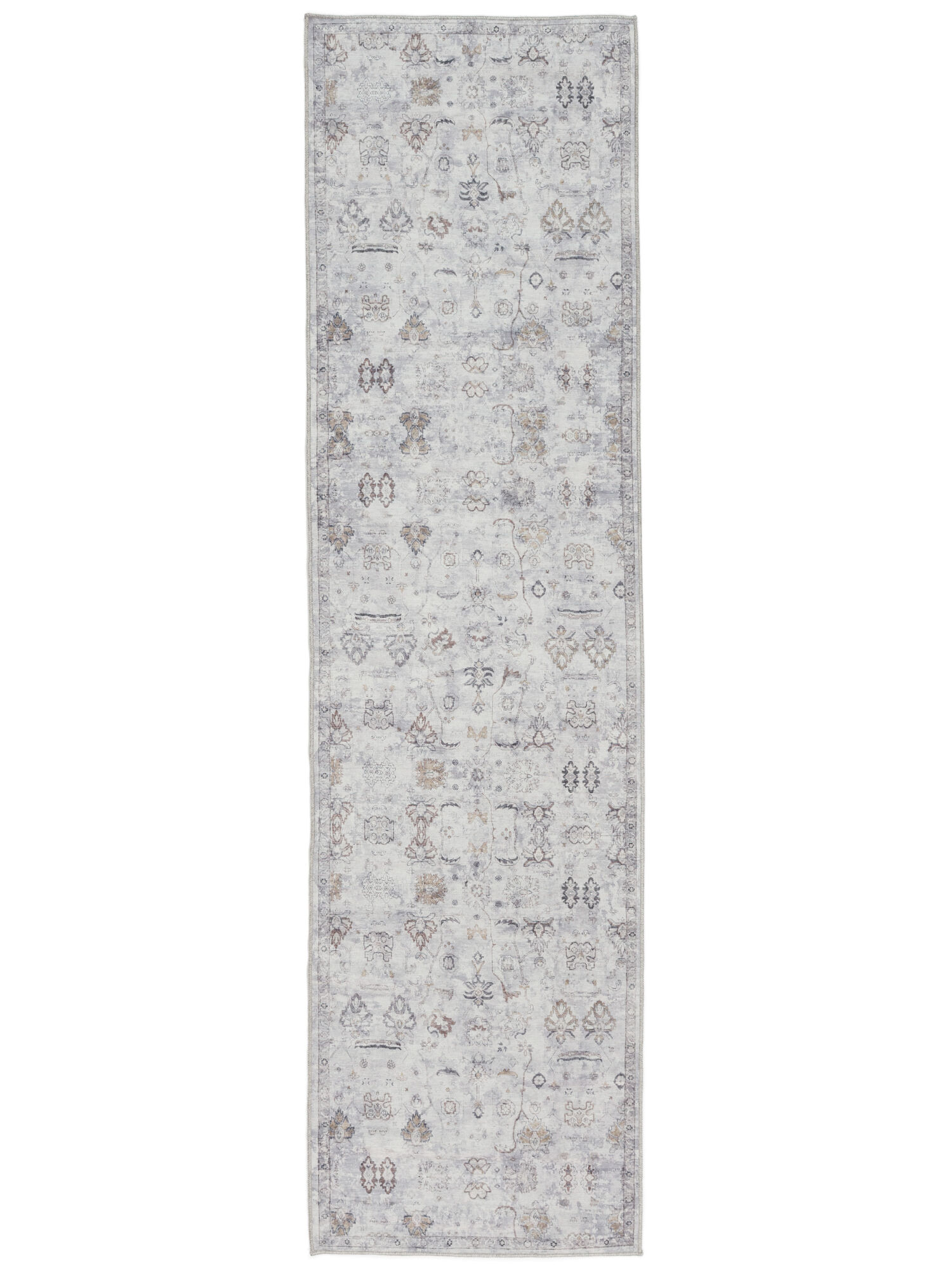 Ganti Oriental Teppich – Grau / Beige 80×300
