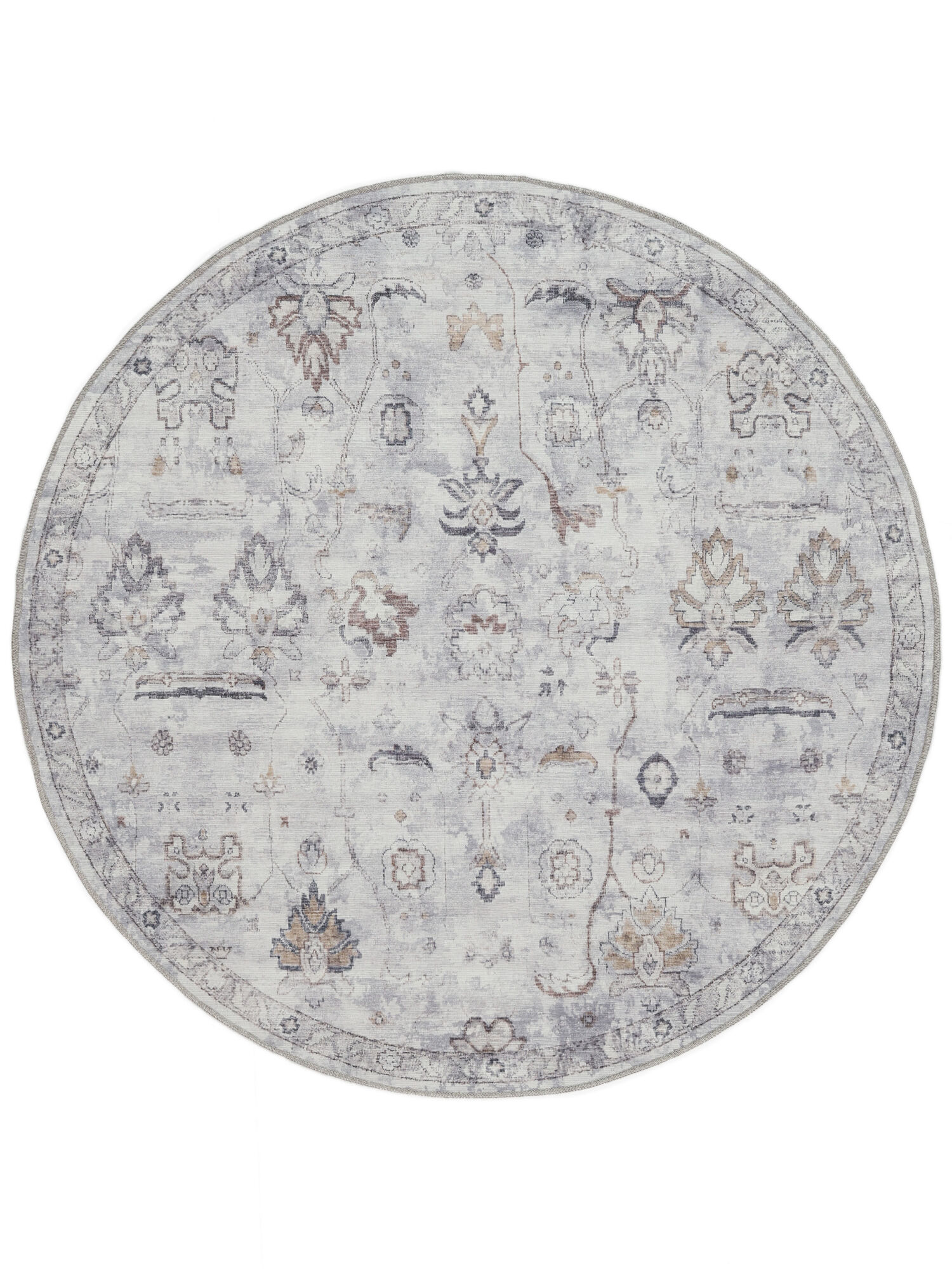 Ganti Oriental Teppich – Grau / Beige Ø 160