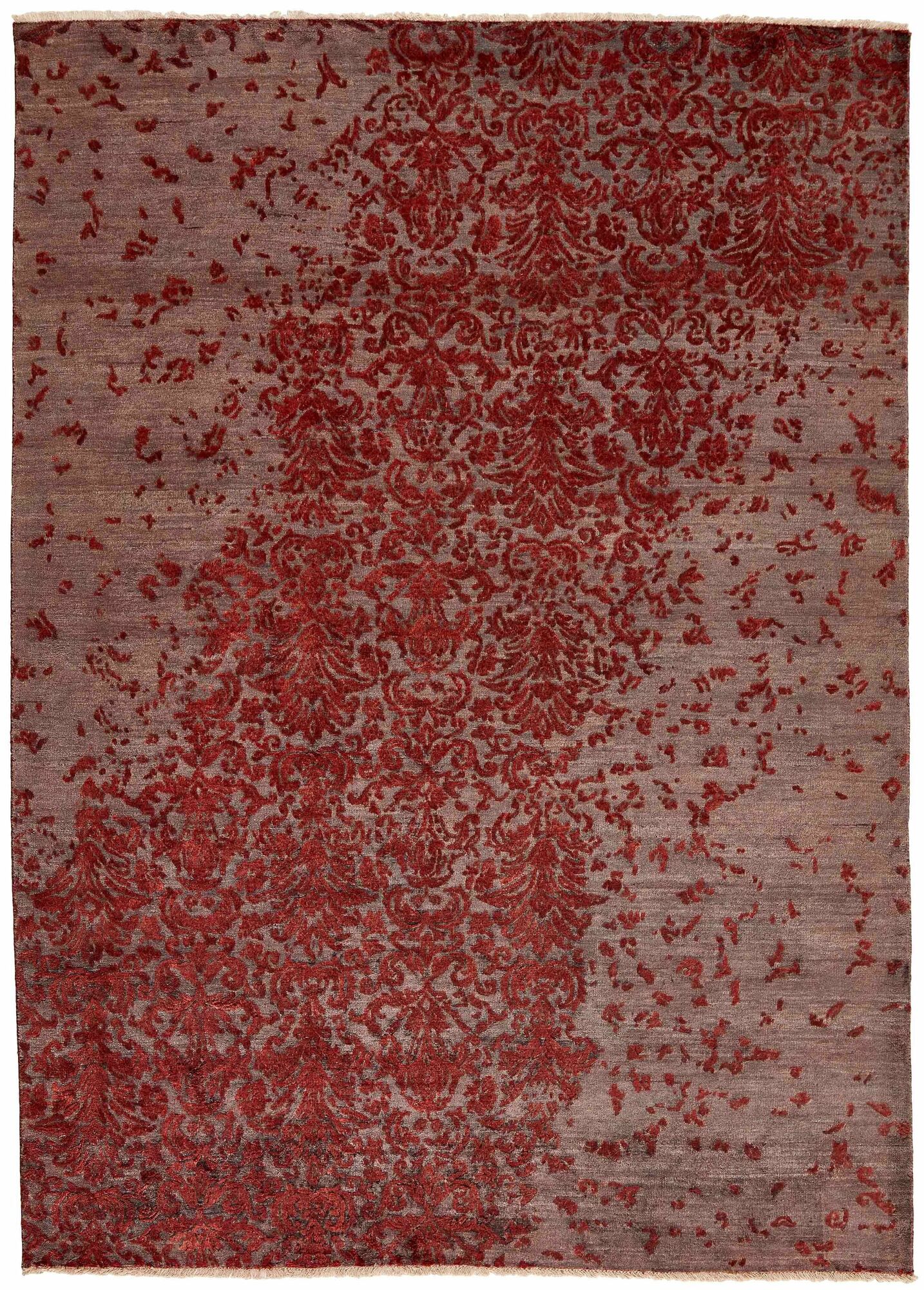 
    Damask - Dark red - 173 x 240 cm
  