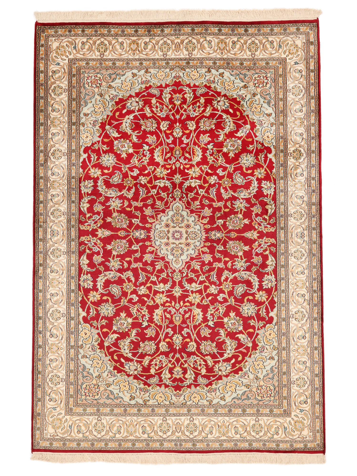 Kashmir äkta silke 24 / 24 Quality Matta 126x188