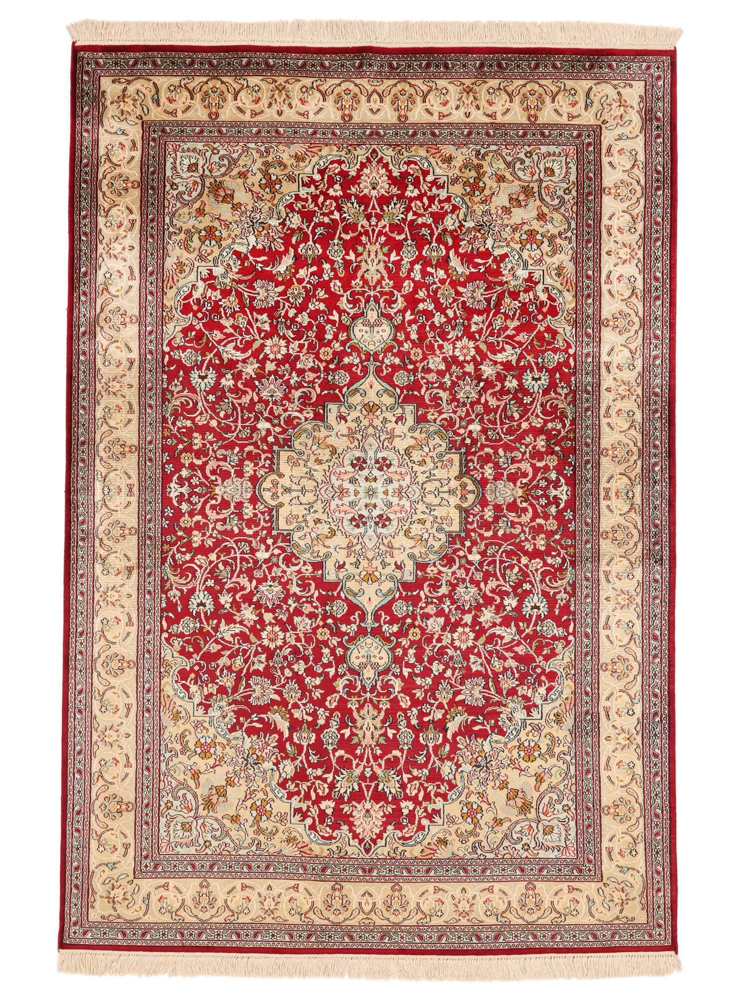 Kashmir äkta silke 24 / 24 Quality Matta 126x187
