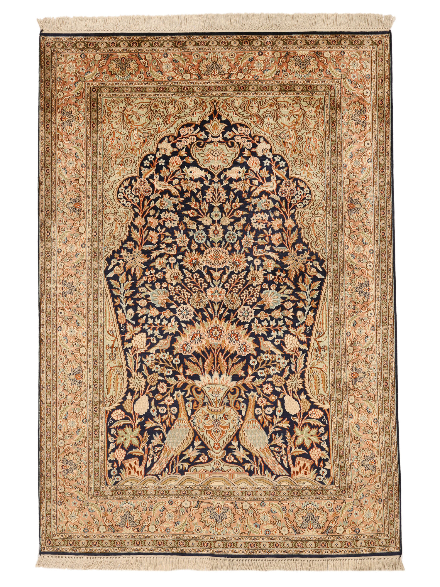 Kashmir äkta silke 24 / 24 Quality Matta 125x183