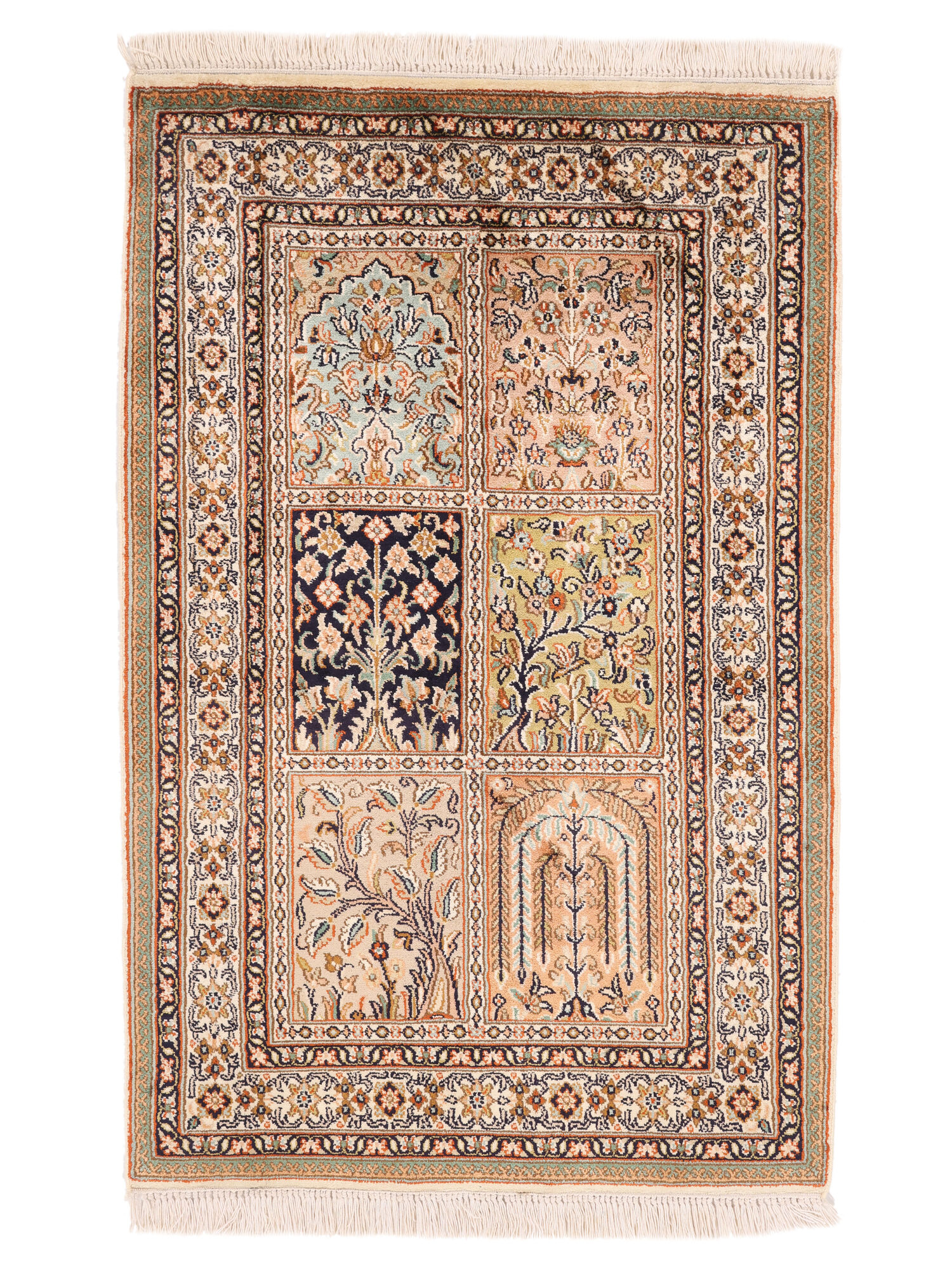 
    Kashmir pure silk - Brown - 63 x 97 cm
  