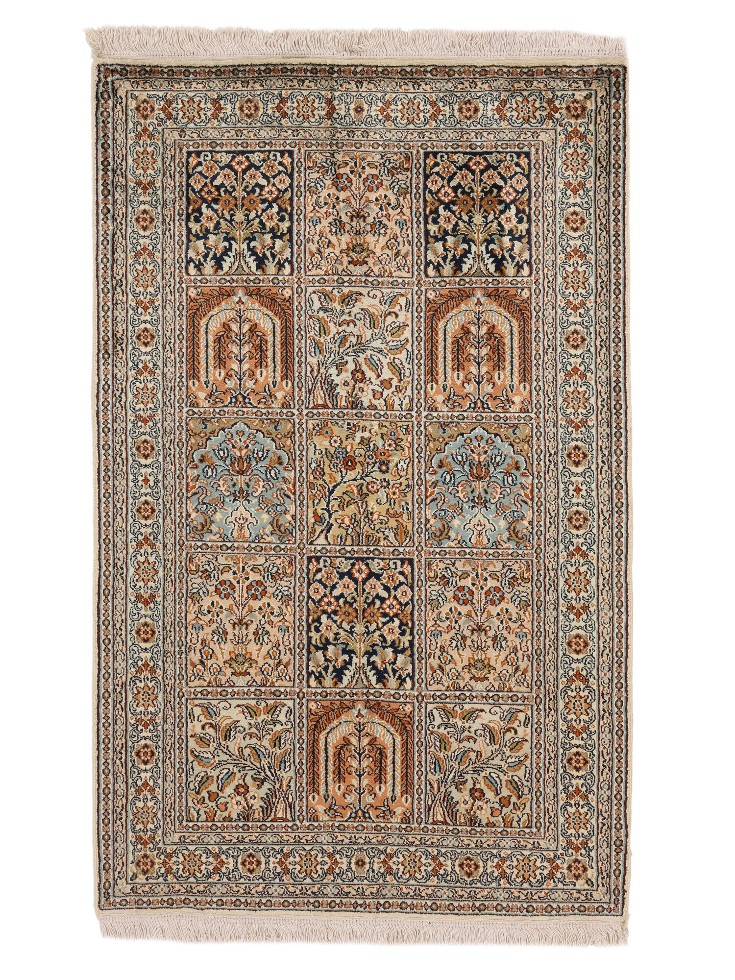 
    Kashmir pure silk - Brown - 80 x 127 cm
  
