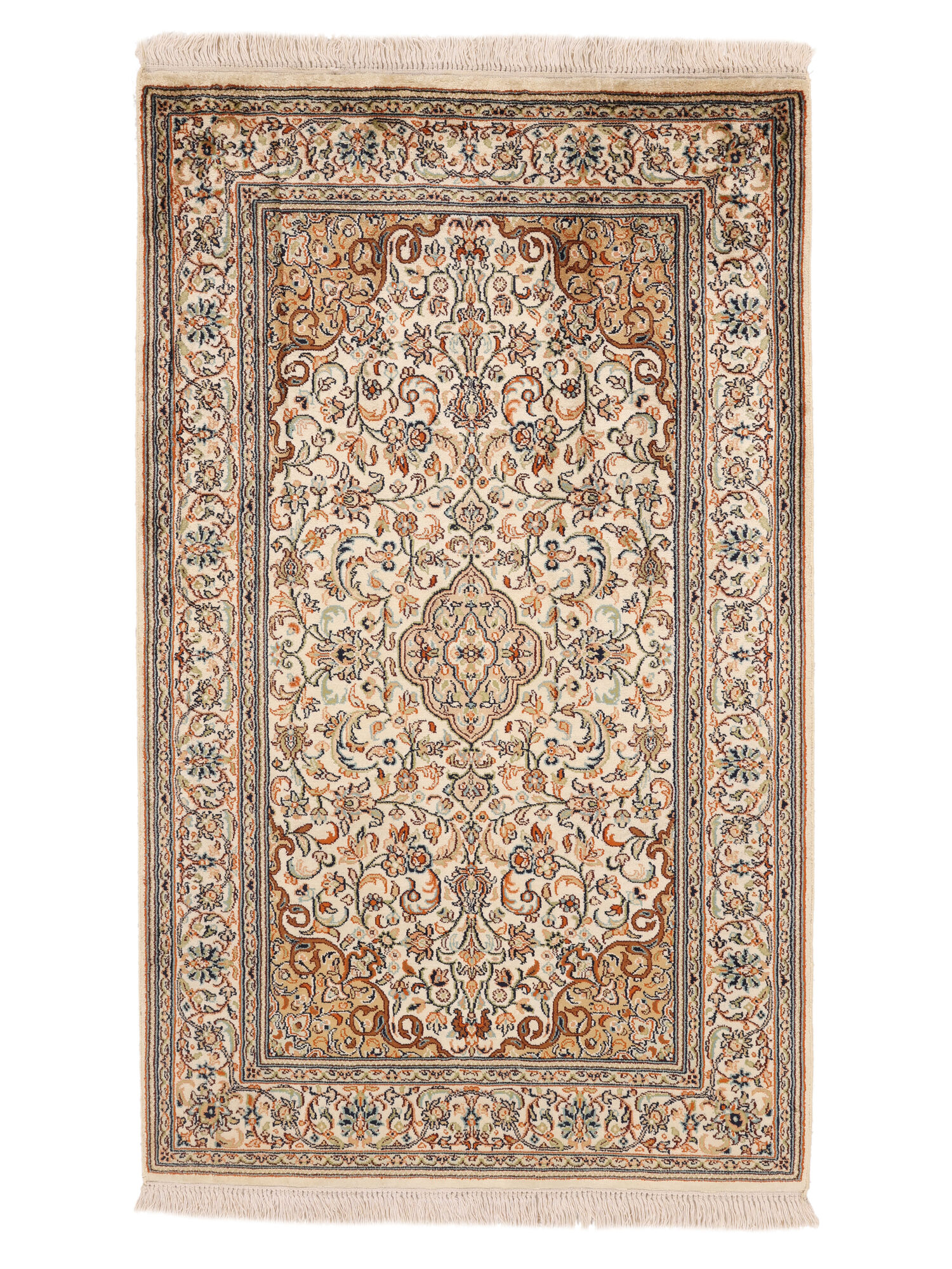 
    Kashmir pure silk - Brown - 80 x 128 cm
  