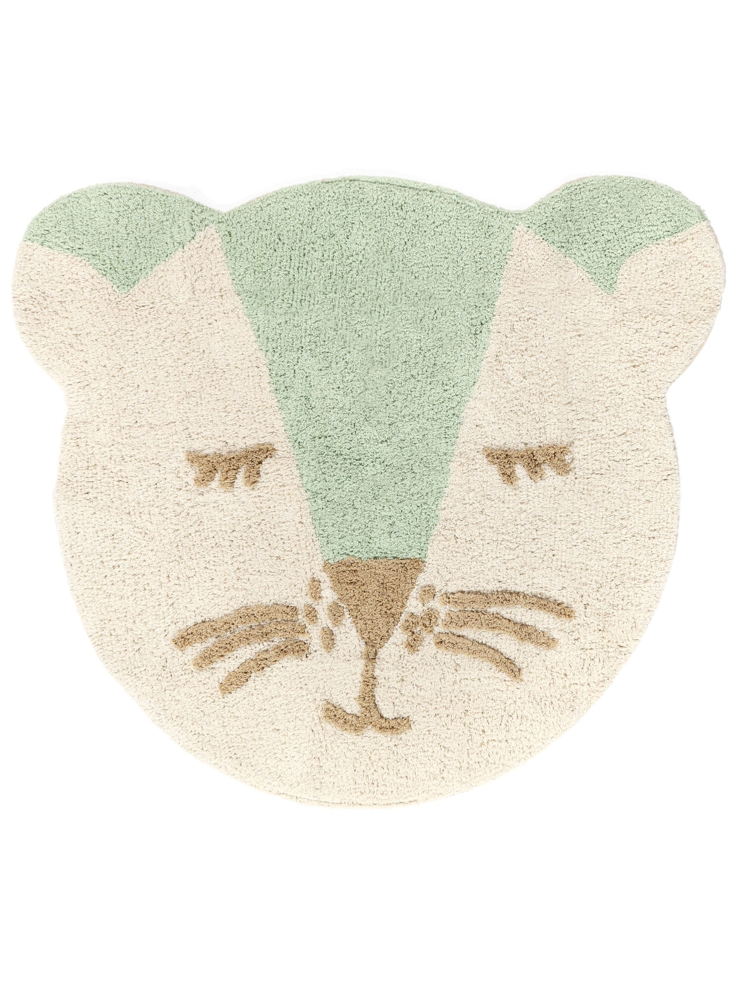 Teddy Friend Matta - Mintgr&ouml;n / Beige &Oslash; 100
