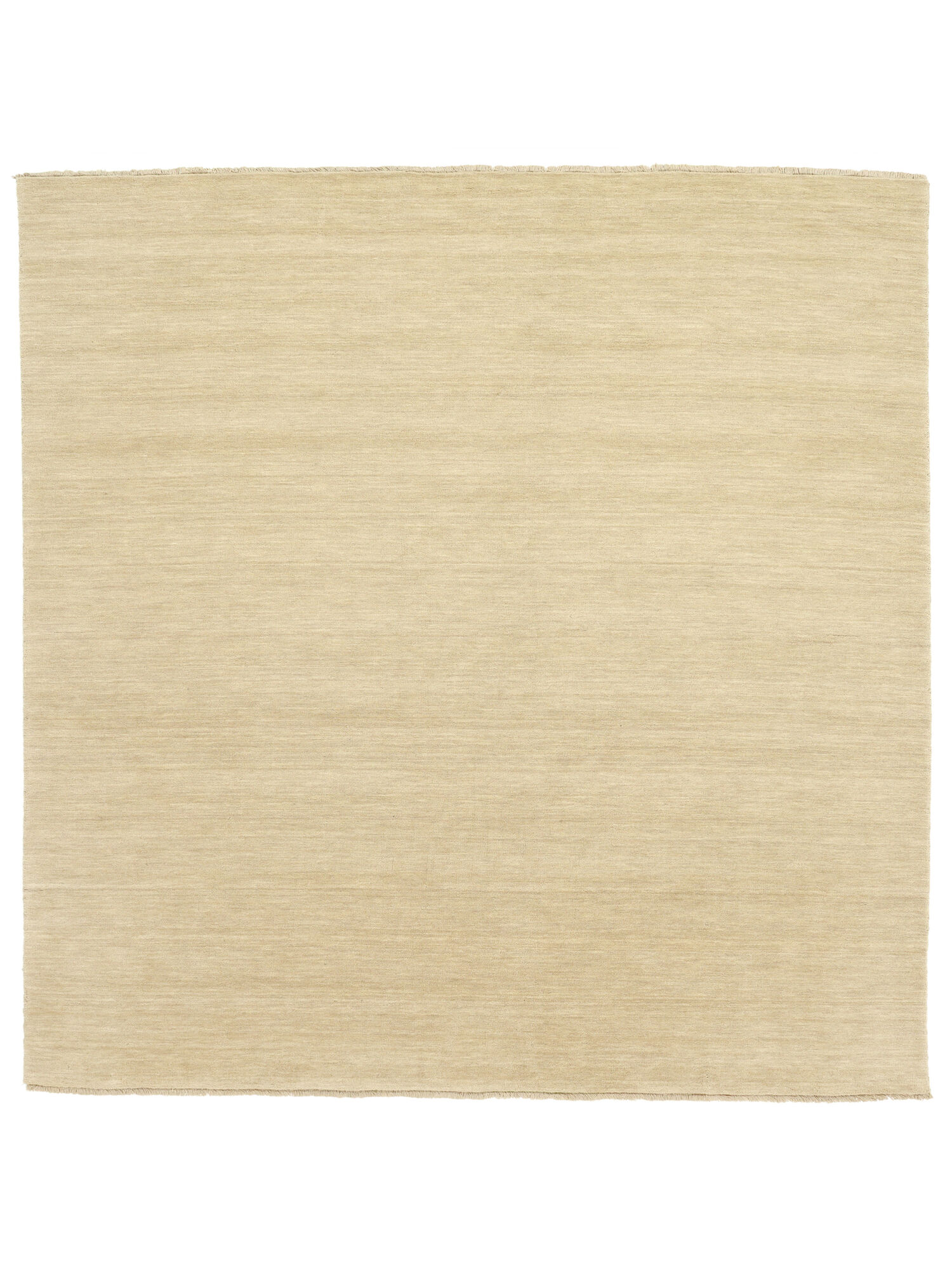 
    Handloom fringes - Cream beige - 250 x 250 cm
  