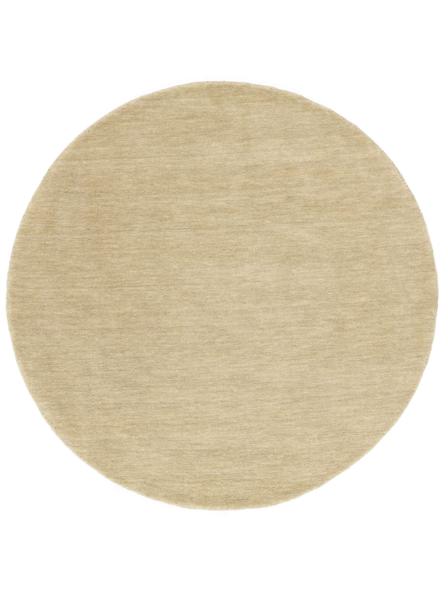 Handloom Matta - Krämbeige Ø 250