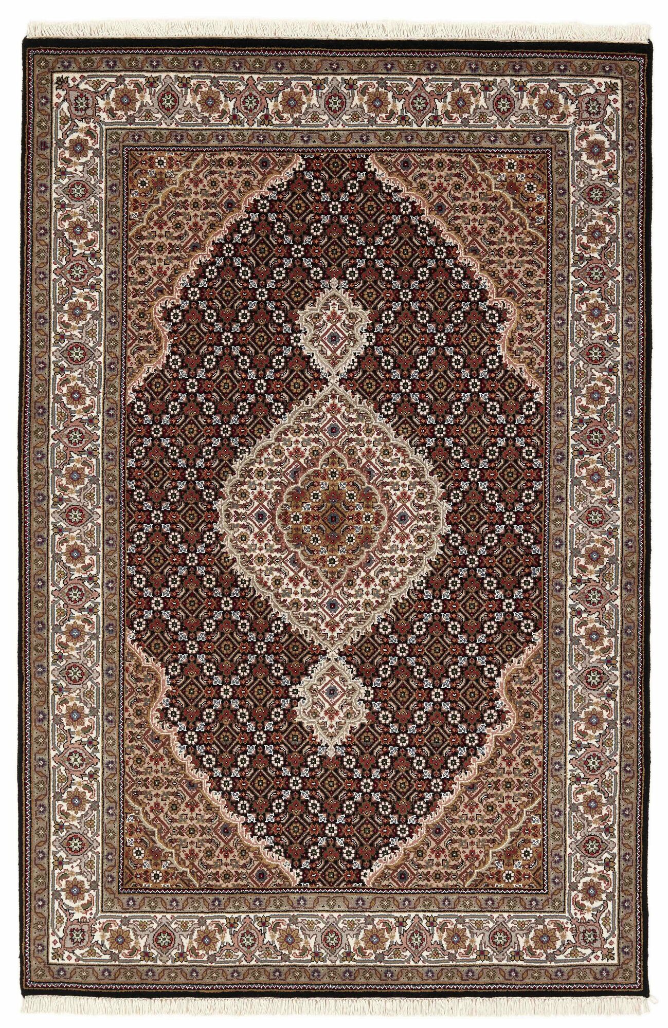 
    Tabriz Indi - Brown - 135 x 204 cm
  