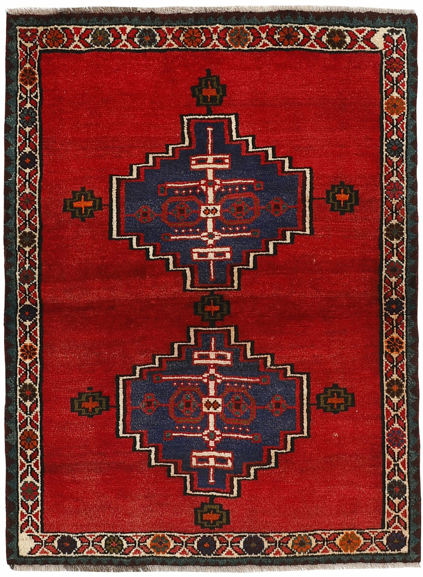 
    Kashghai - Dark red - 110 x 145 cm
  