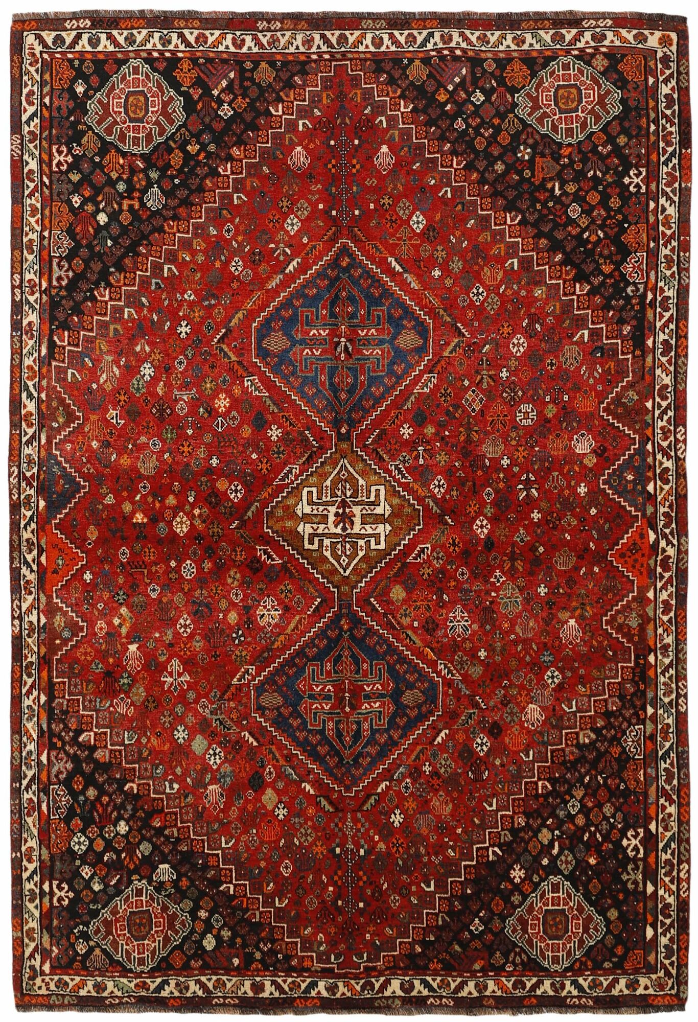 
    Kashghai - Dark red - 169 x 249 cm
  
