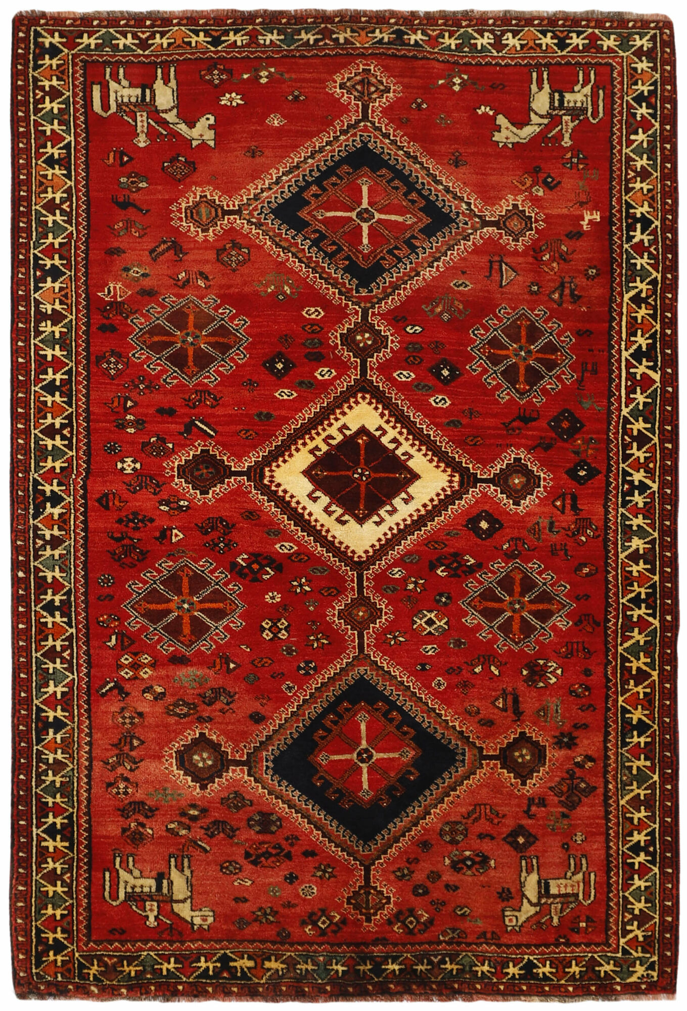 
    Kashghai - Dark red - 167 x 243 cm
  