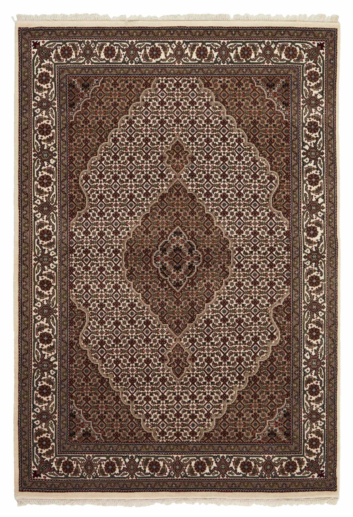 
    Tabriz Indi - Brown - 145 x 210 cm
  