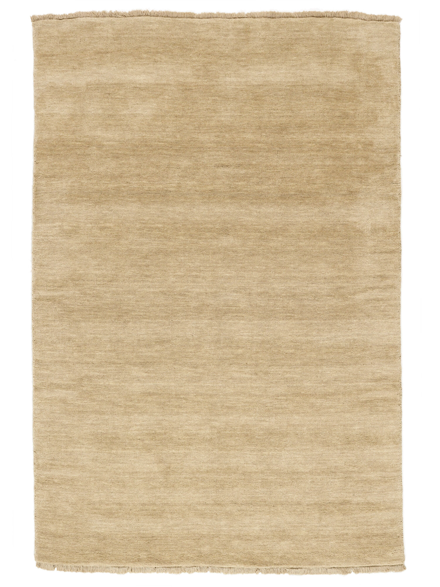 Handloom fringes Matta - Krämbeige 100x160