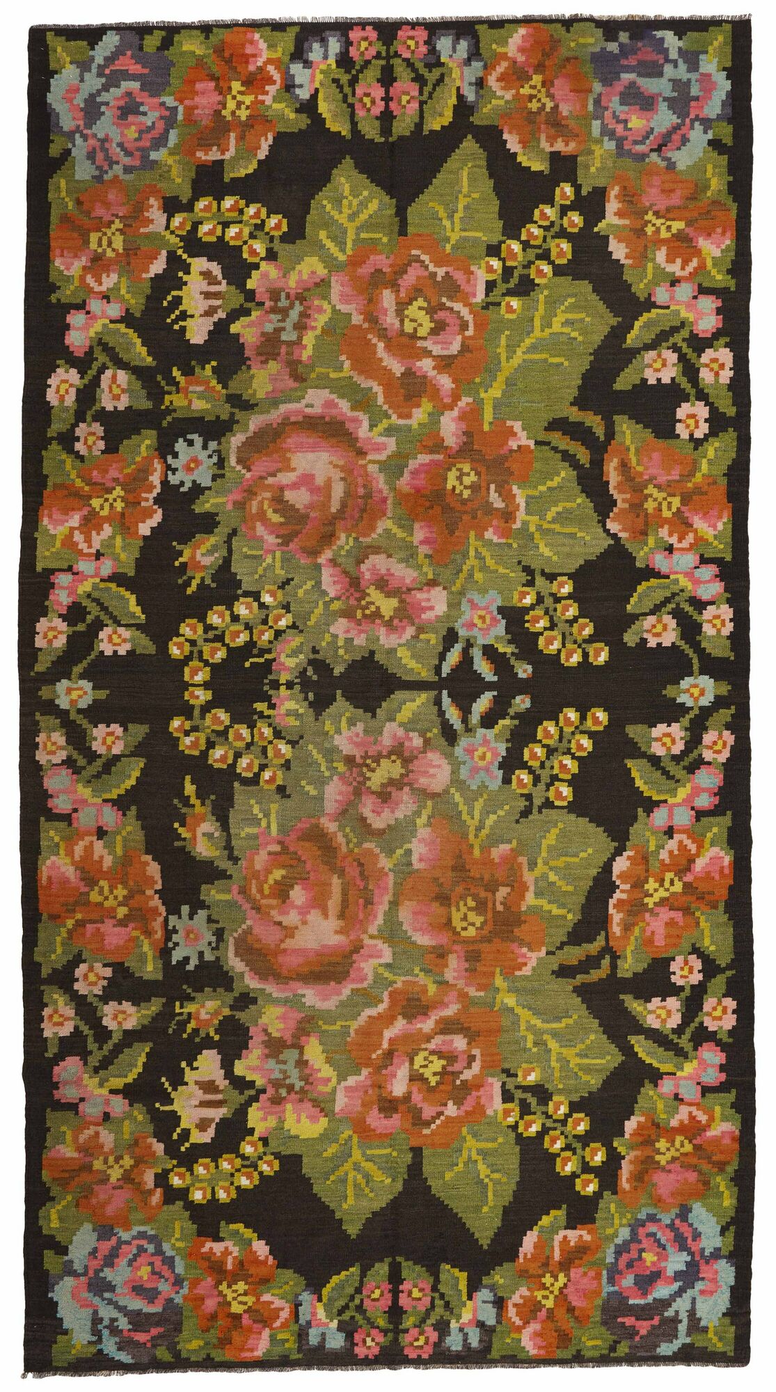 
    Rose Kilim Old - Brown - 195 x 363 cm
  