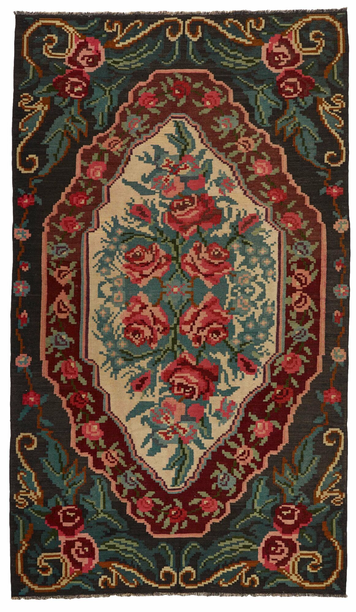 
    Rose Kilim Old - Black - 179 x 308 cm
  