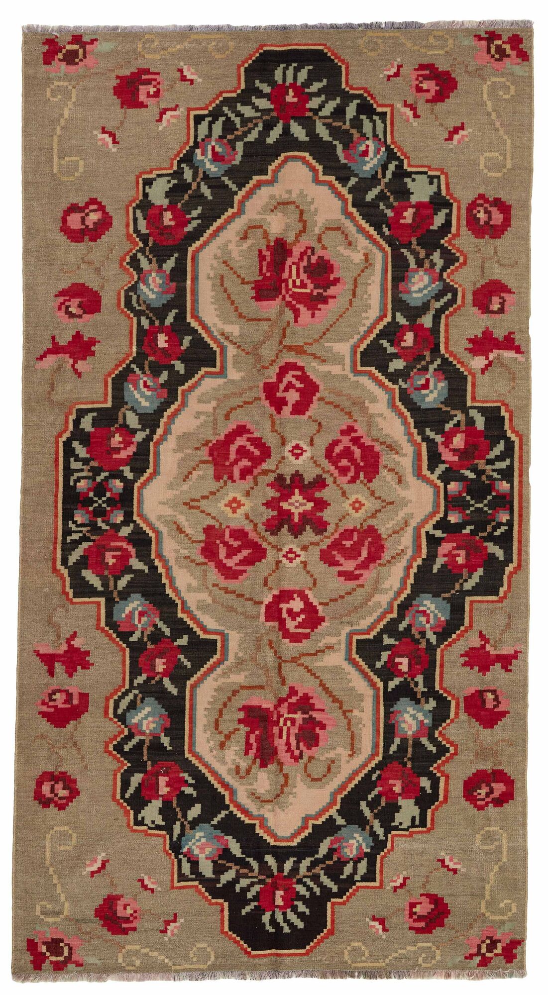 
    Rose Kilim Old - Brown - 152 x 279 cm
  