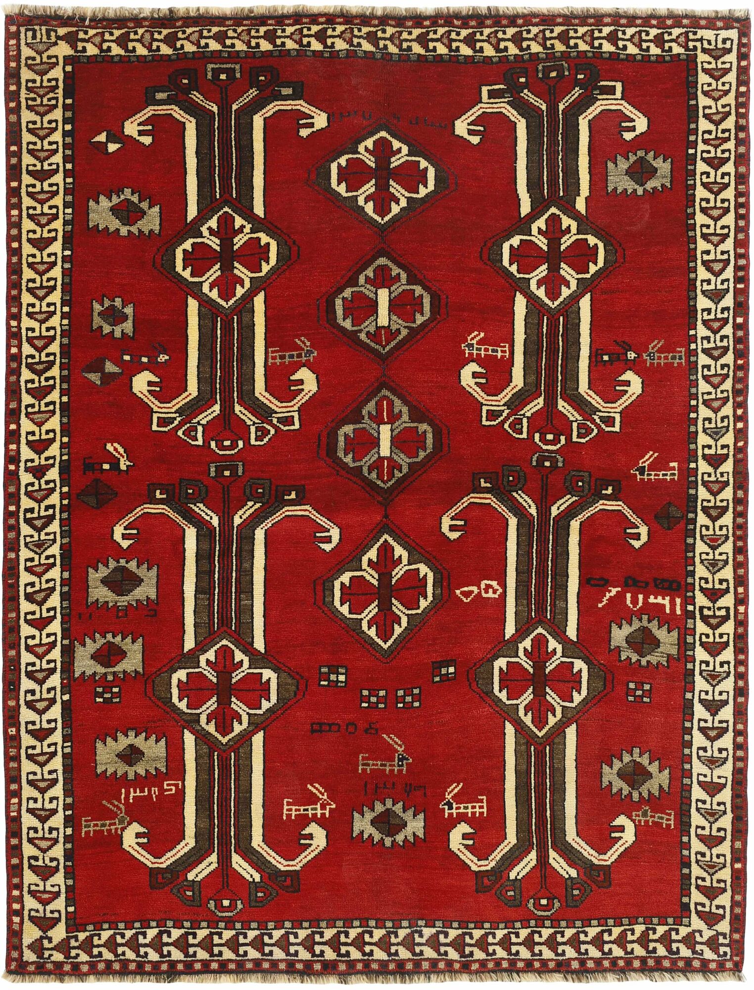 
    Kashghai - Dark red - 170 x 222 cm
  