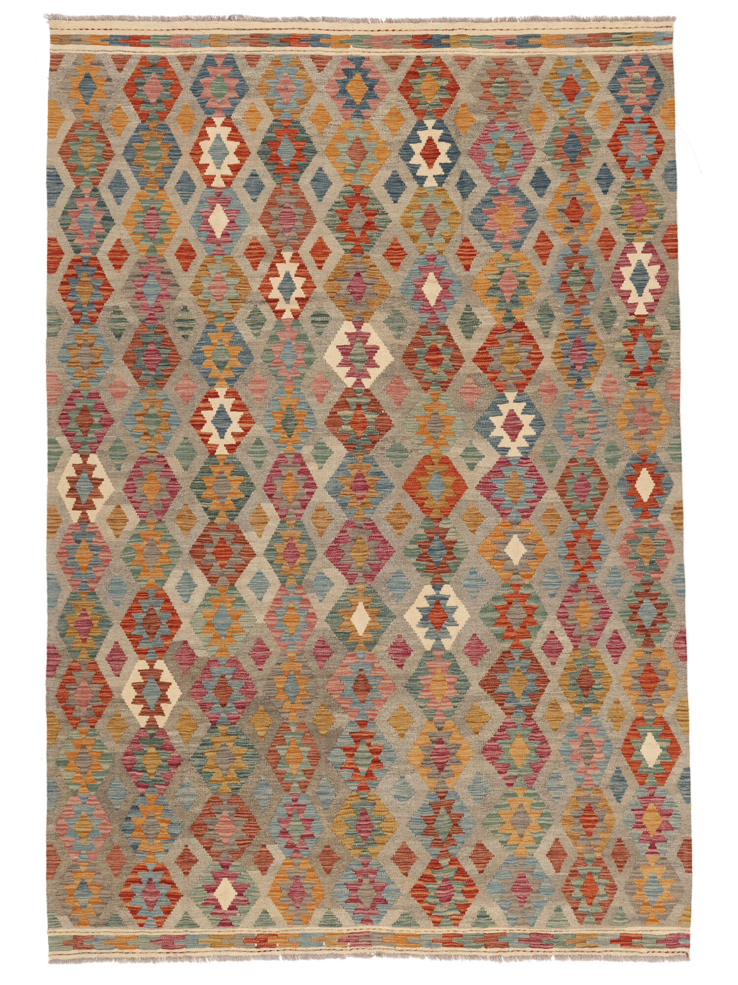 
    Kilim Afghan Old style - Brown - 201 x 302 cm
  