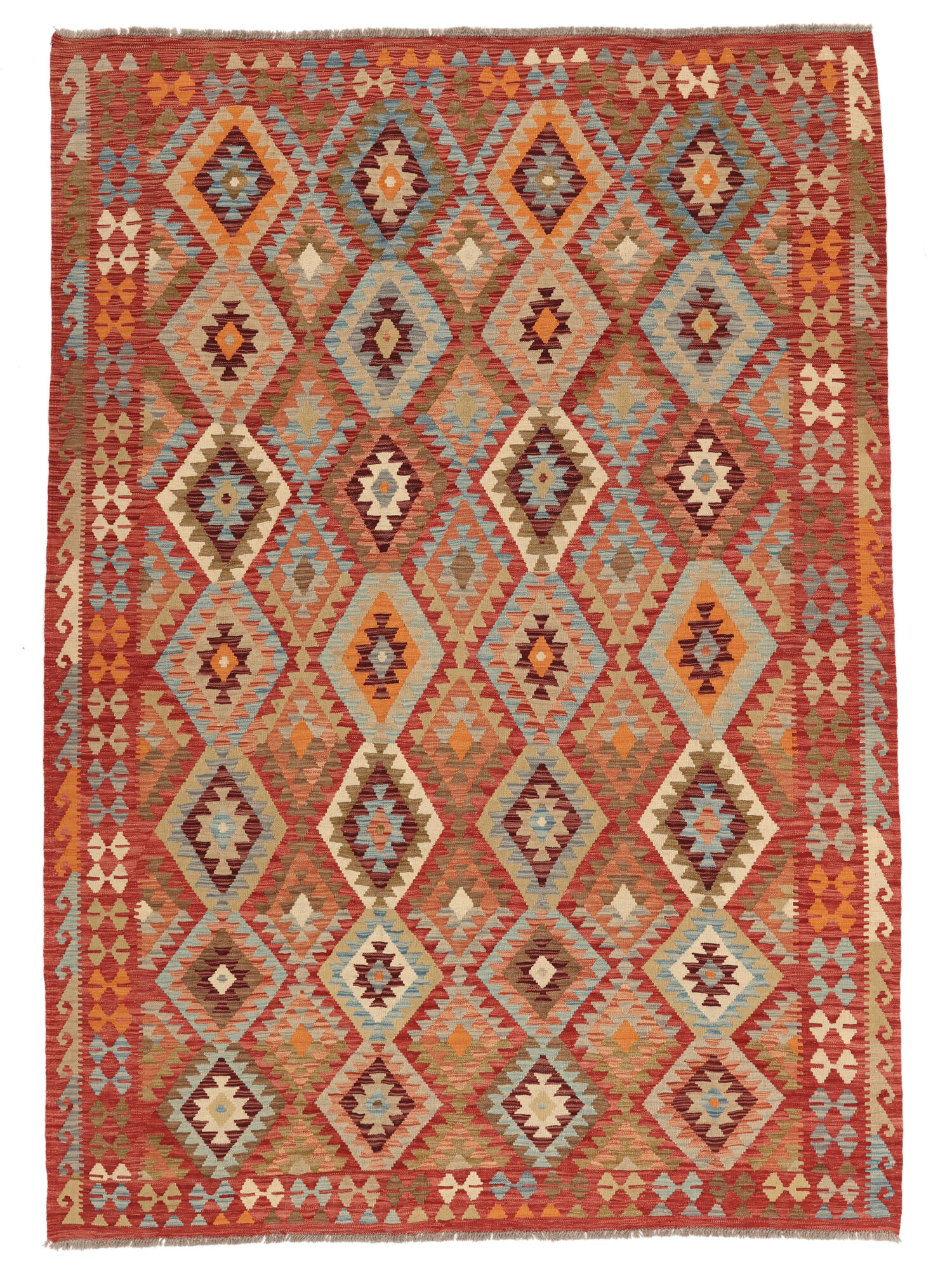 
    Kilim Afghan Old style - Brown - 208 x 297 cm
  