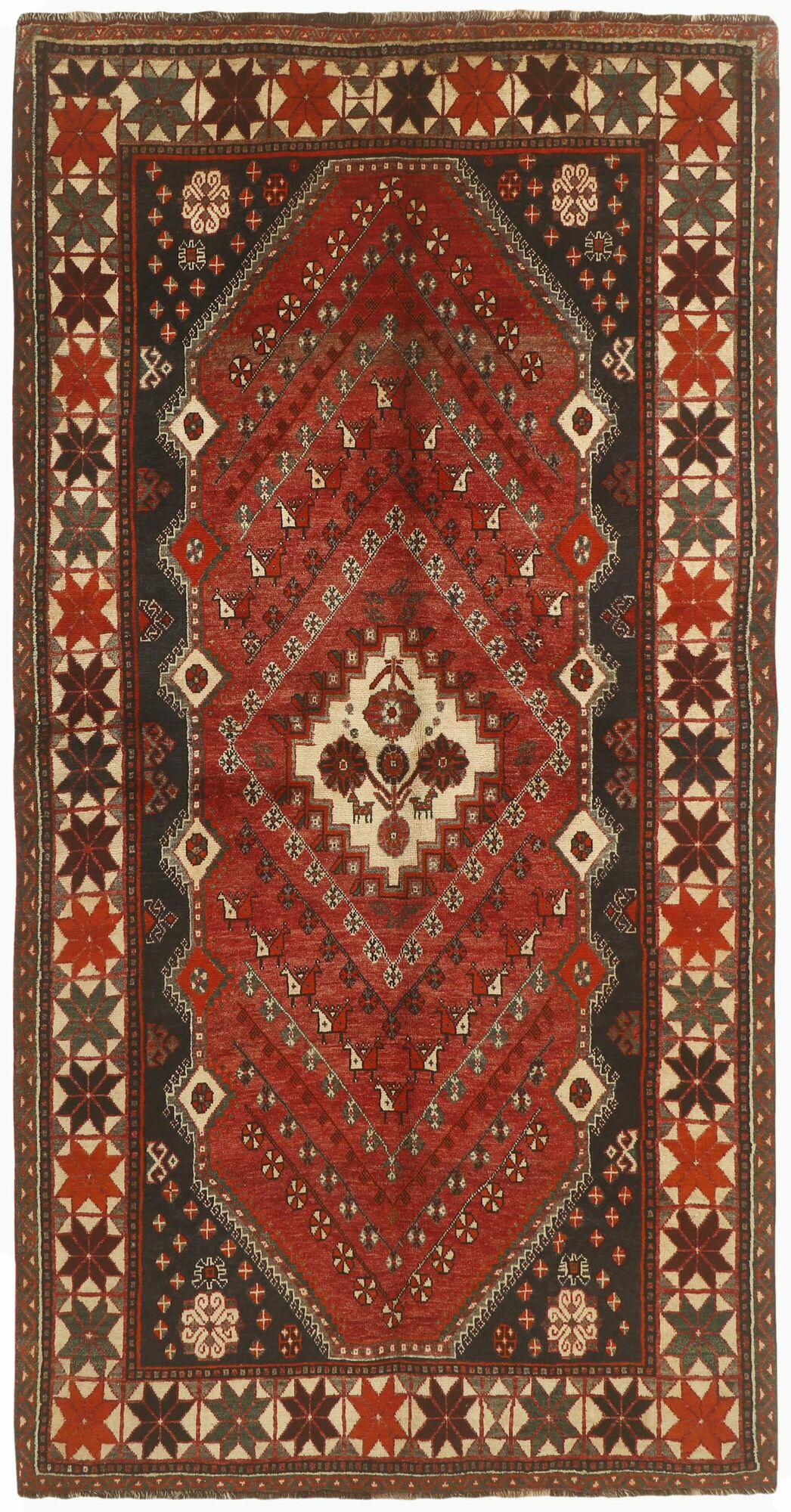
    Kashghai - Dark red - 152 x 290 cm
  