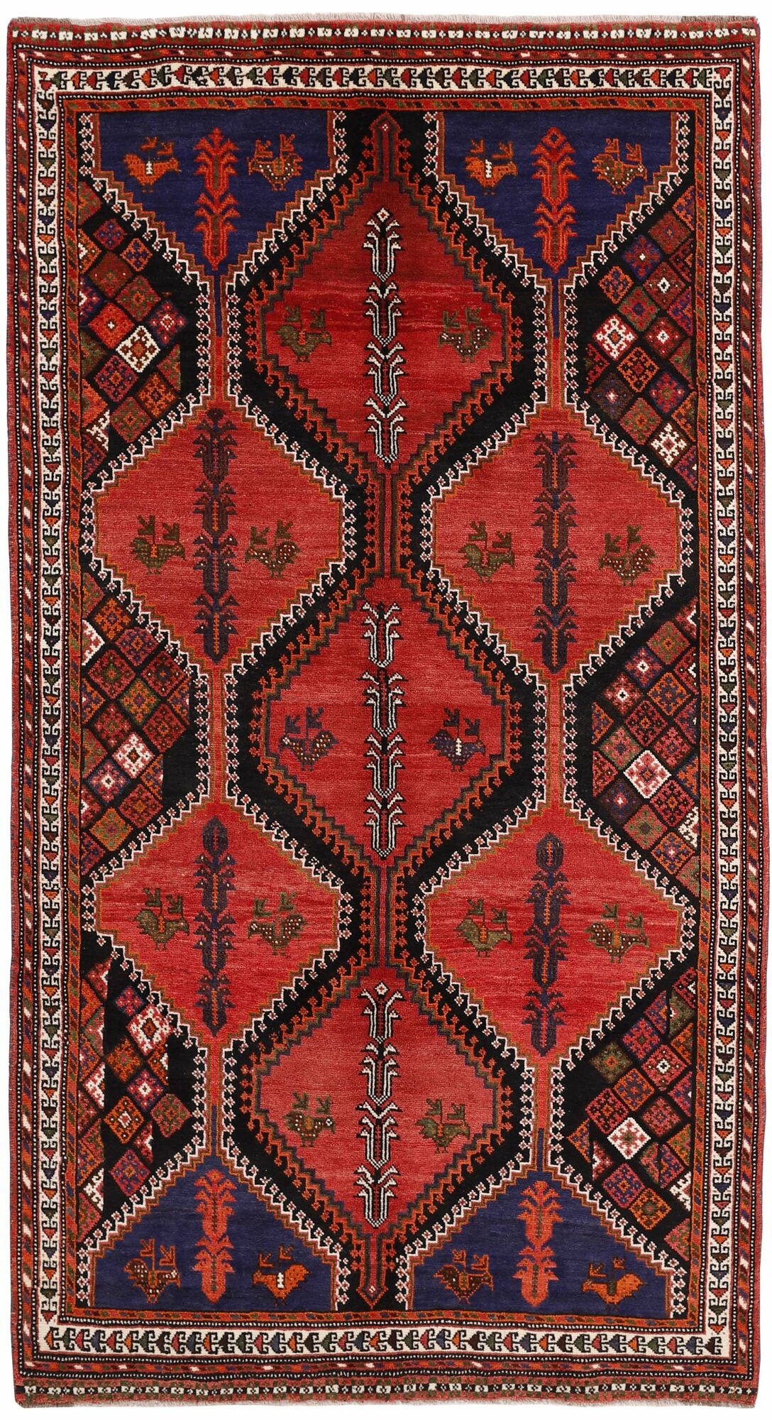 
    Kashghai - Dark red - 155 x 290 cm
  
