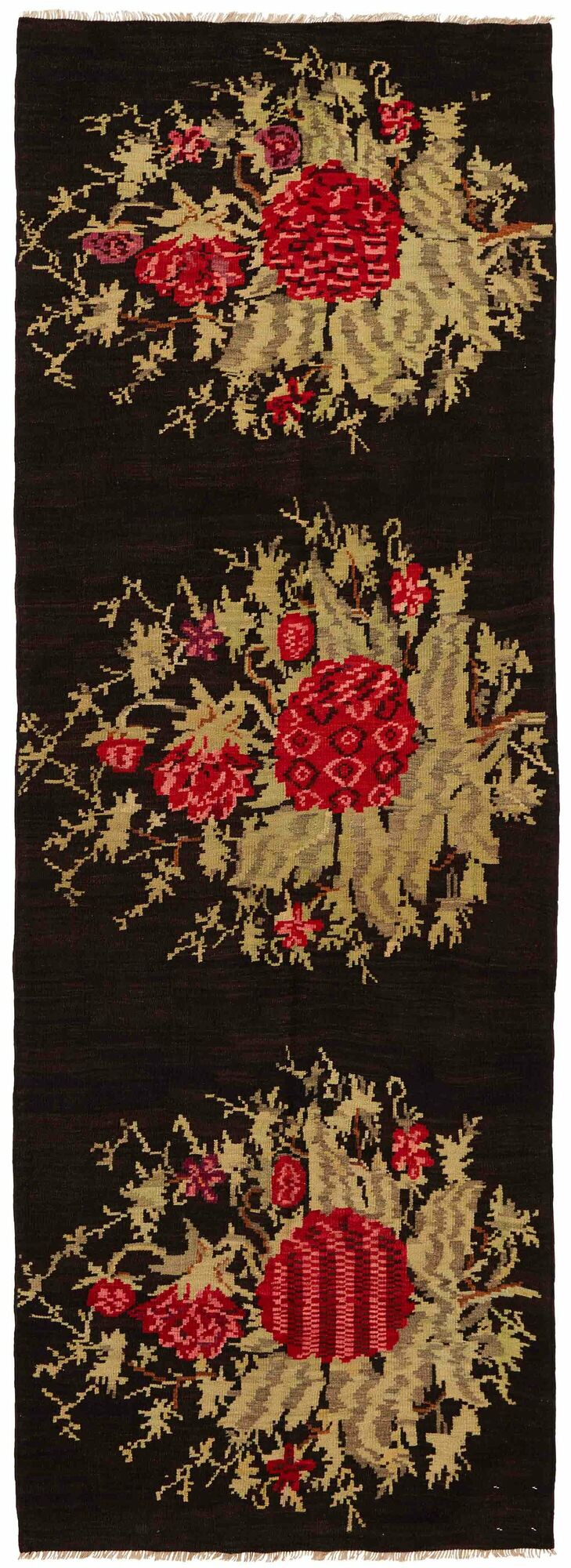 
    Rose Kilim Old - Black - 104 x 304 cm
  