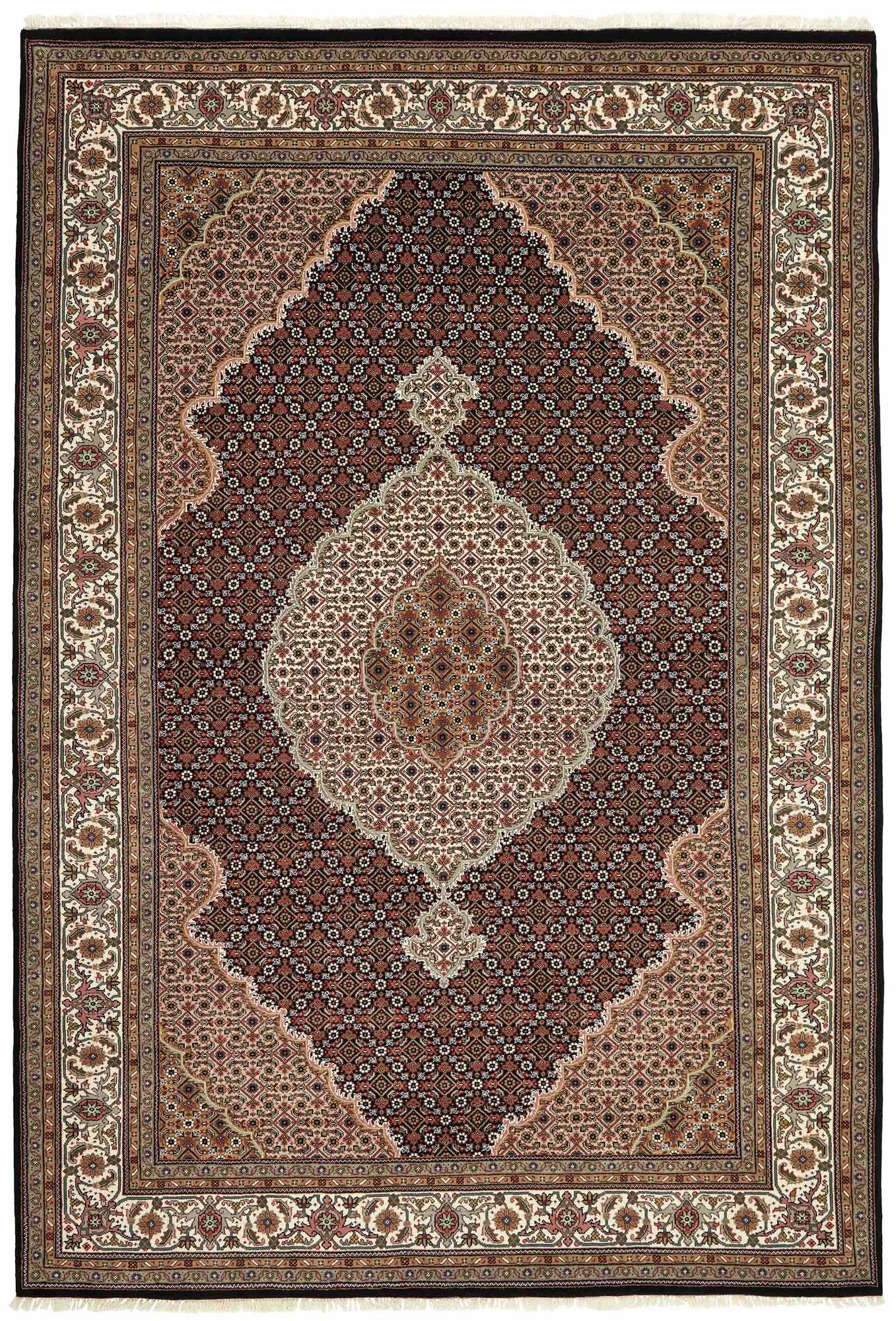 
    Tabriz Indi - Brown - 208 x 305 cm
  