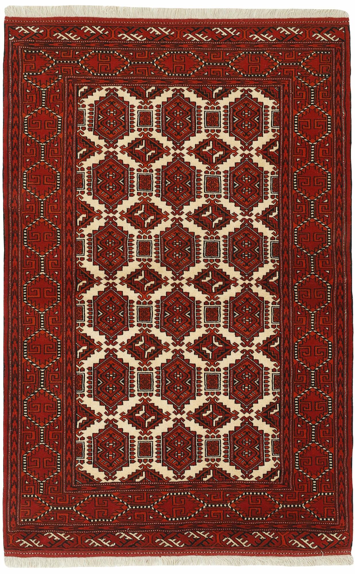 
    Torkaman Fine - Dark red - 135 x 200 cm
  