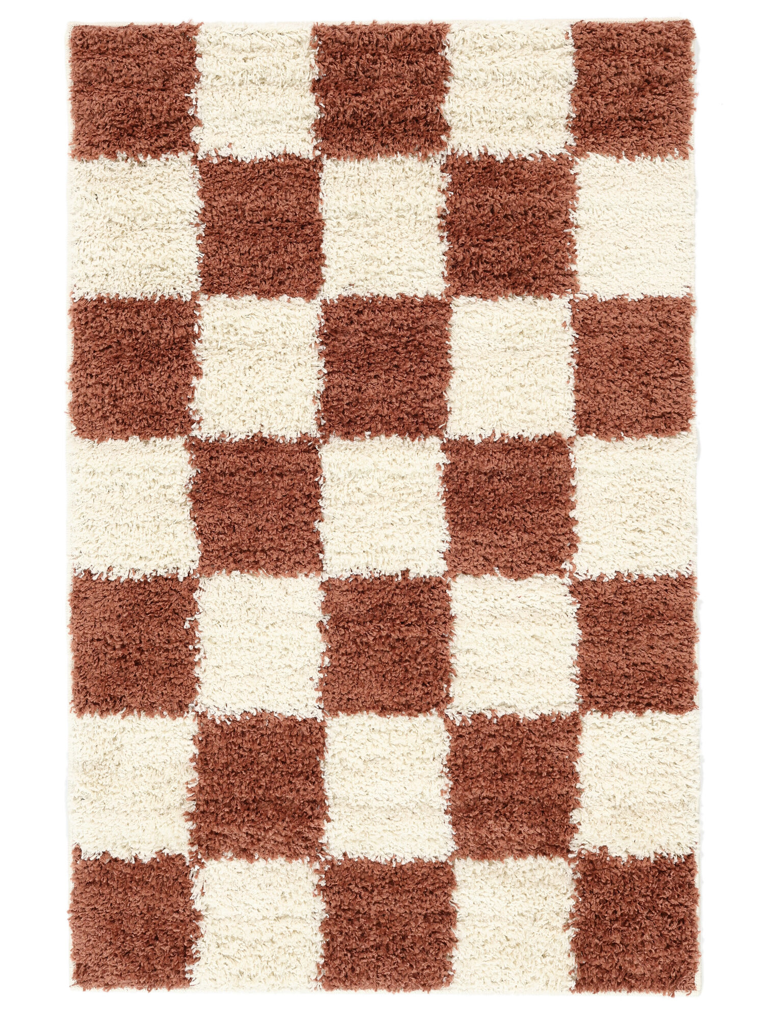 Chessie Matta - Roströd / Off white 100x160