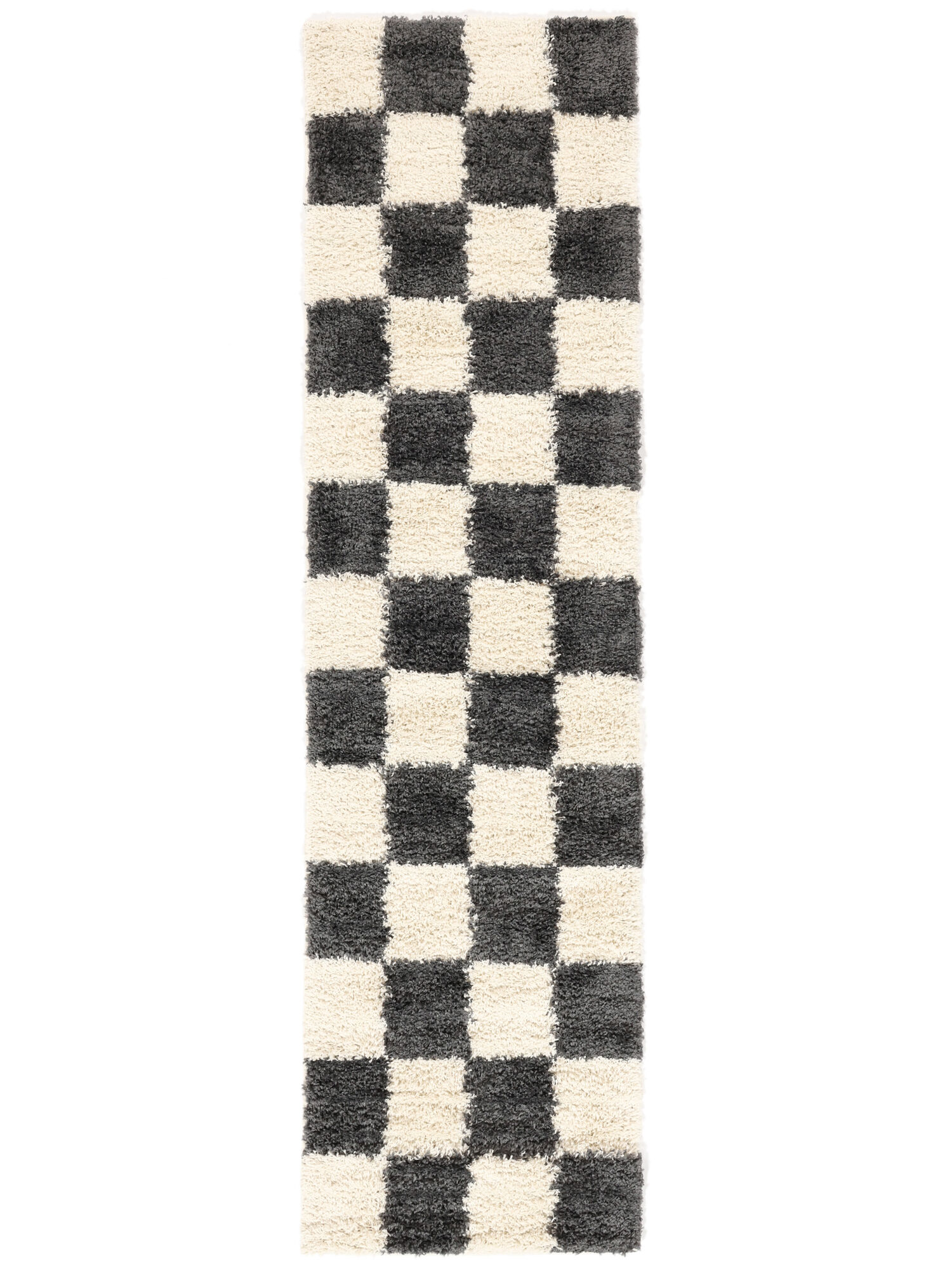 Chessie Matta - Mörkgrå / Off white 80x300