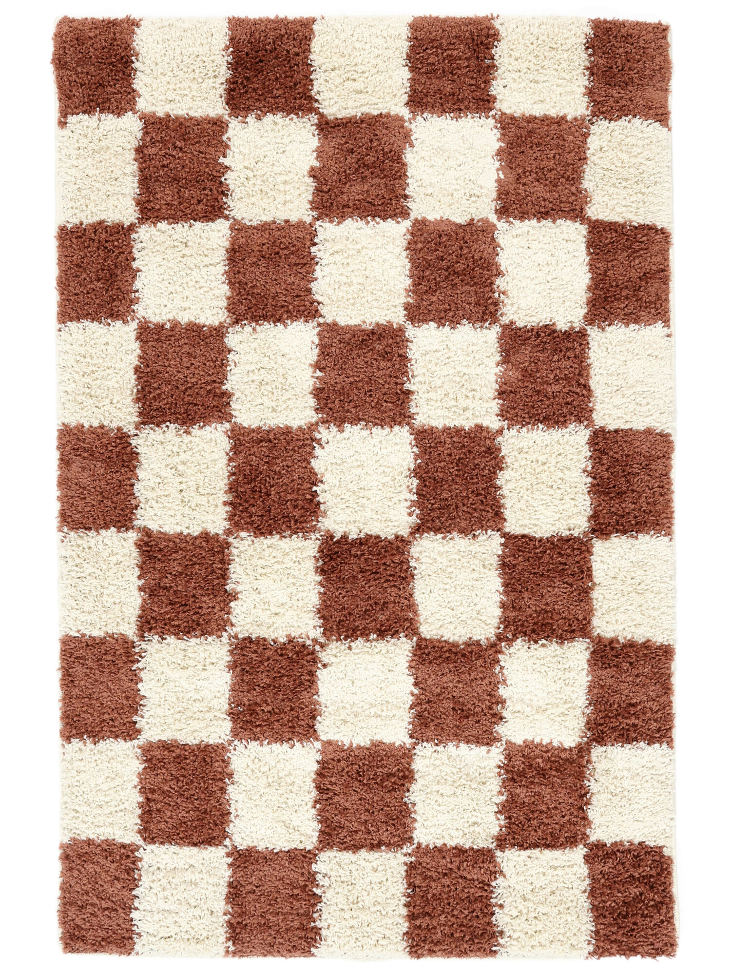 Chessie Matta - Roströd / Off white 140x200
