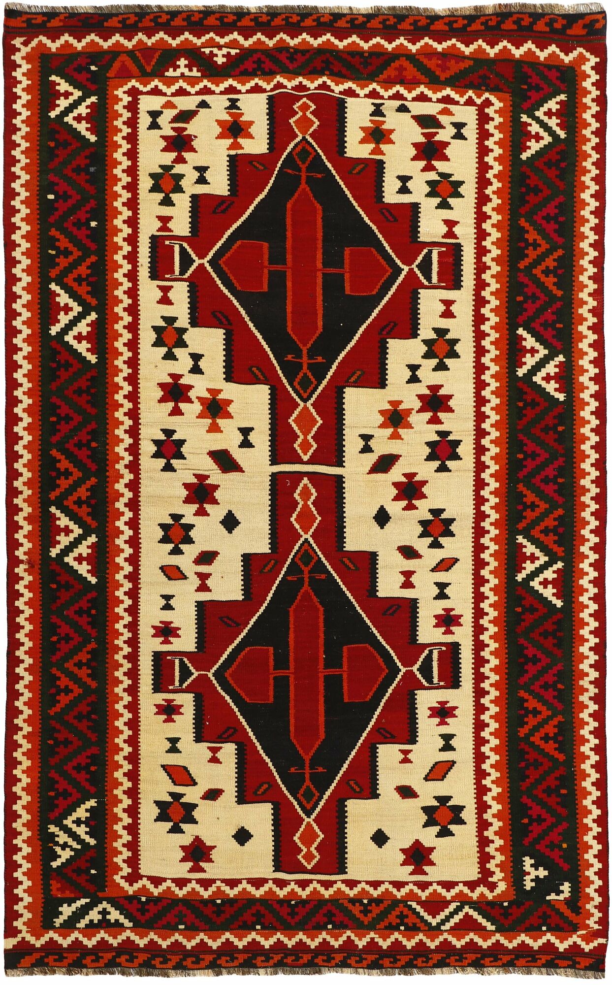 
    Kilim Vintage - Dark red - 155 x 241 cm
  