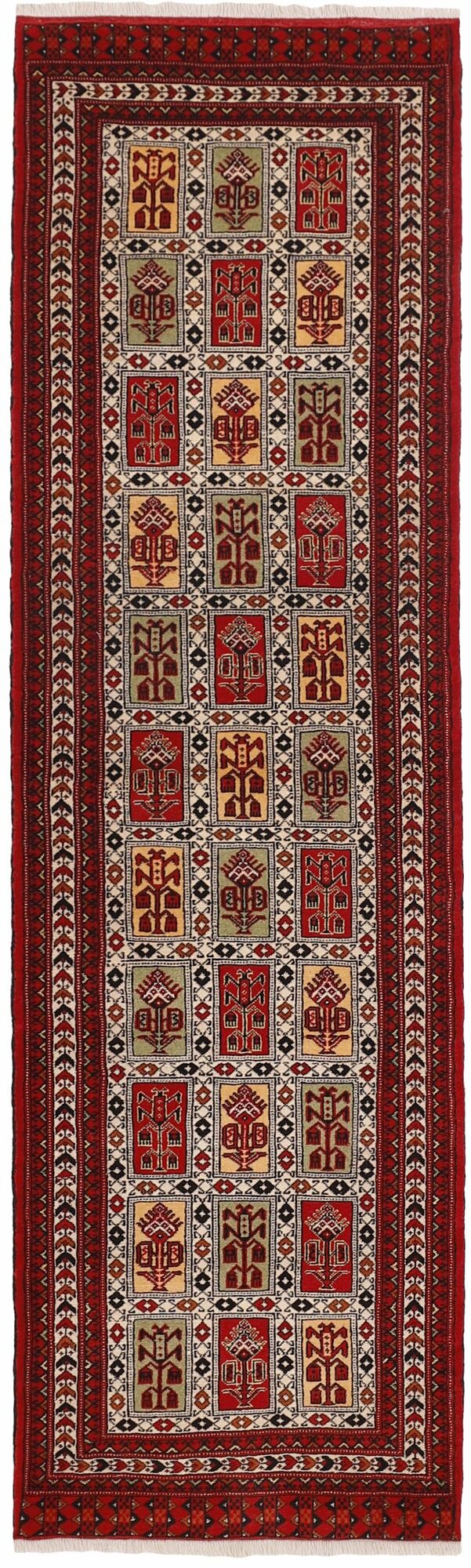 
    Turkaman - Dark red - 85 x 293 cm
  