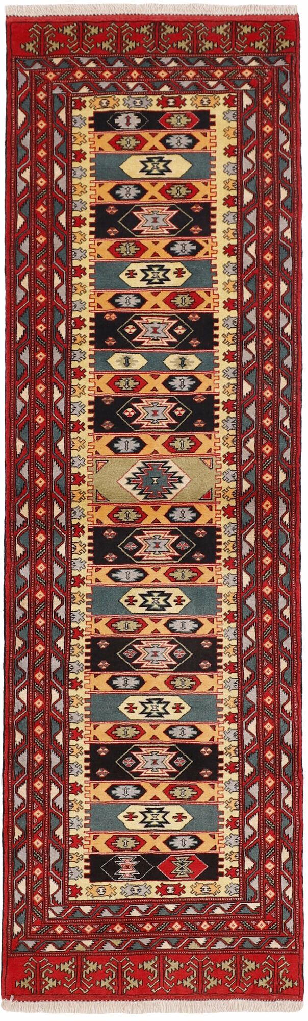 
    Turkaman - Dark red - 83 x 278 cm
  