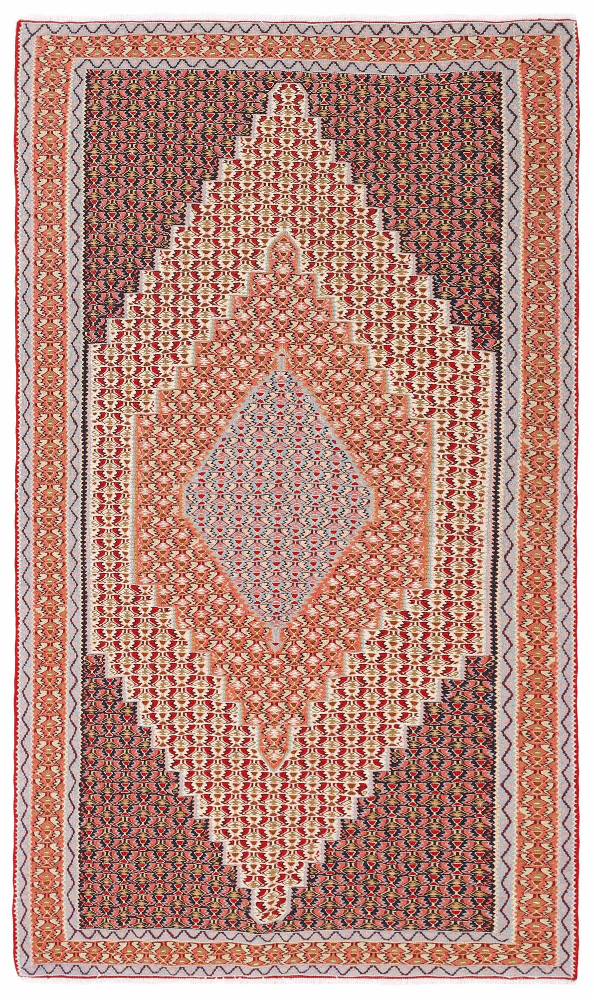 
    Kilim Senneh Fine - Dark red - 148 x 249 cm
  