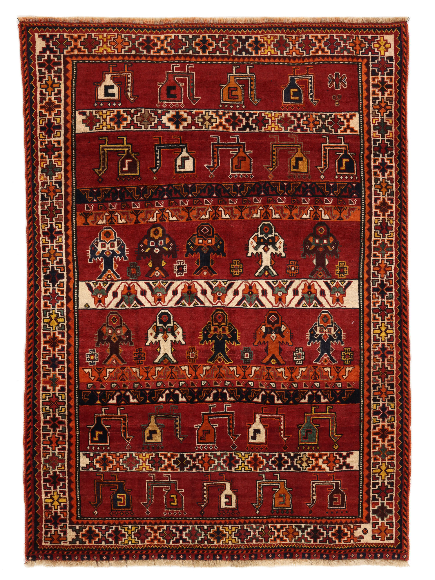 
    Qashqai Fine - Dark red - 117 x 165 cm
  