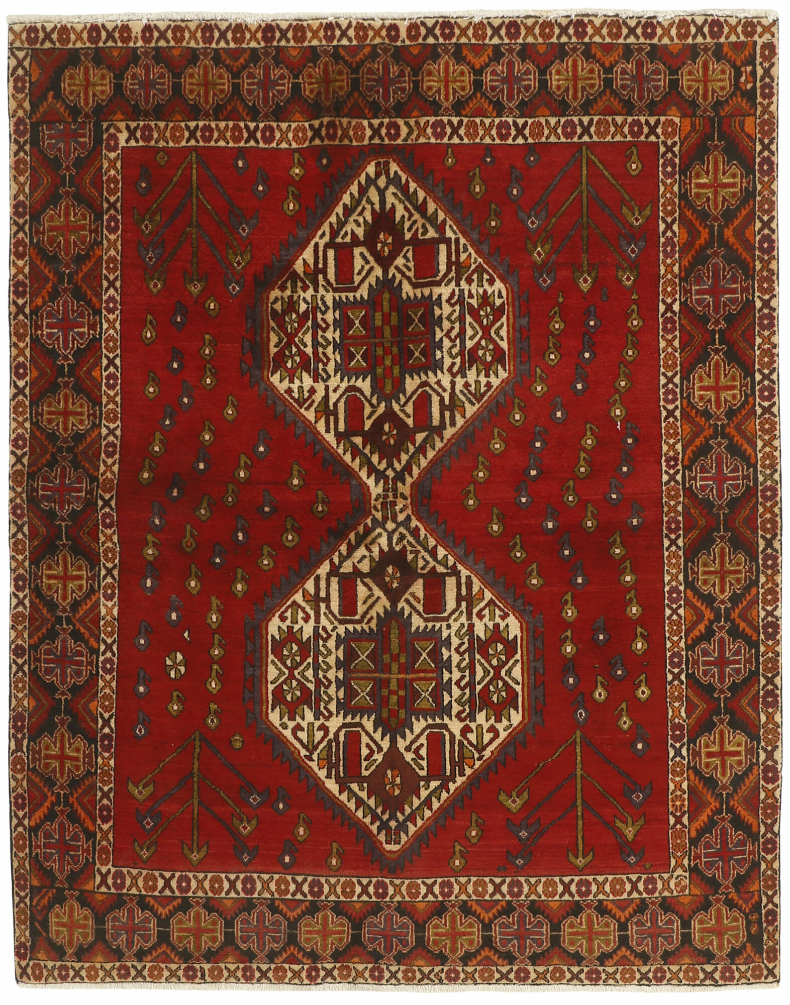 
    Afshar - Dark red - 160 x 198 cm
  