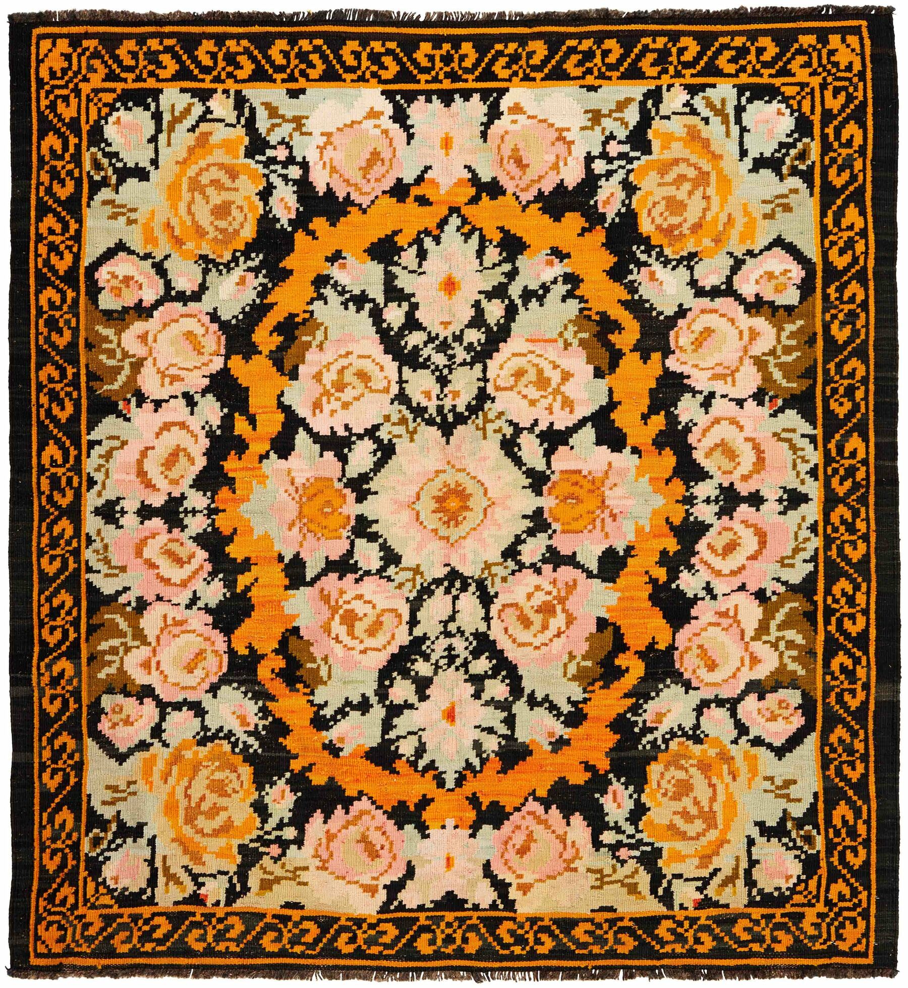 
    Rose Kelim Moldavia - Orange - 157 x 167 cm
  