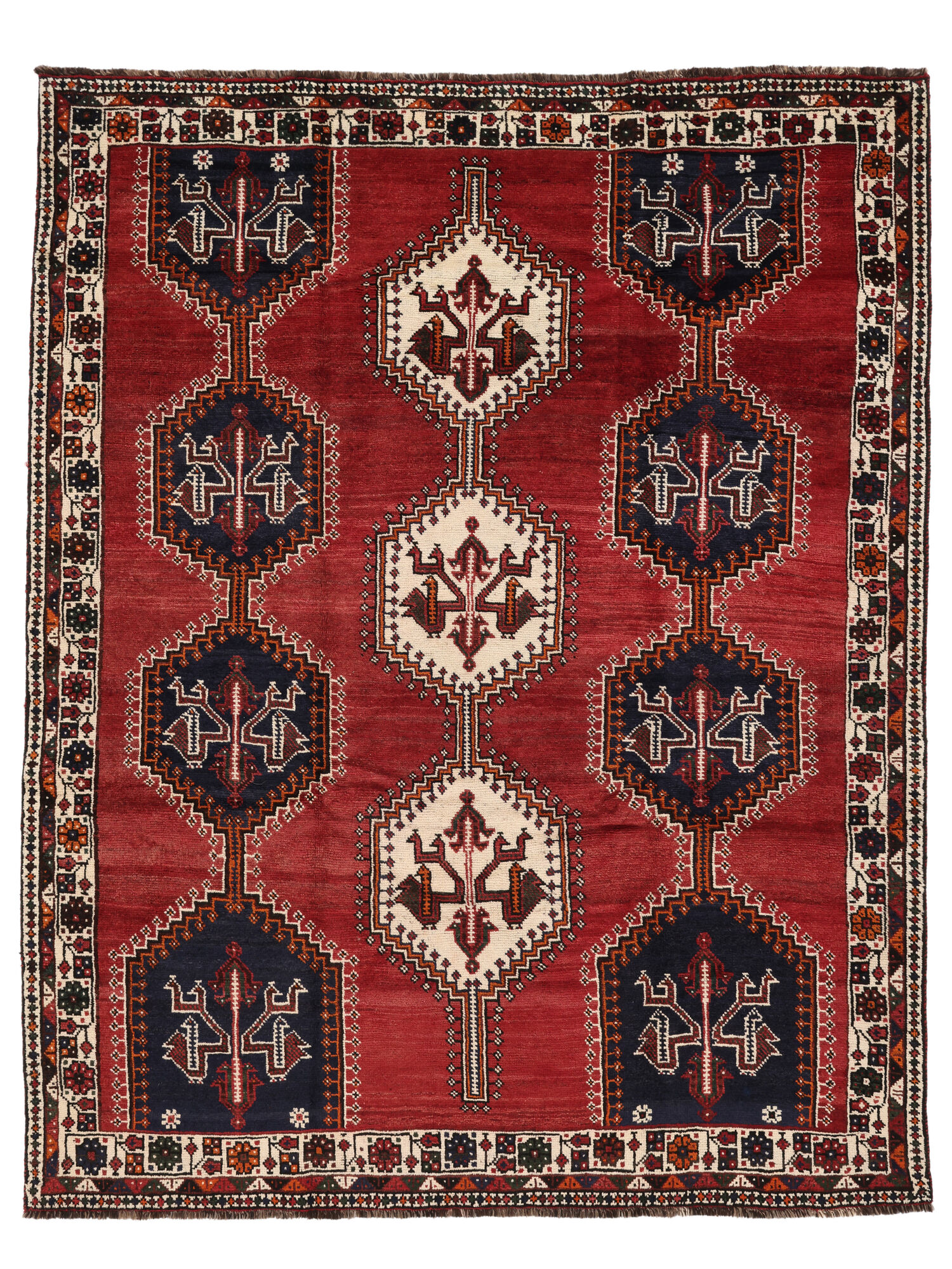 
    Shiraz - Dark red - 213 x 265 cm
  