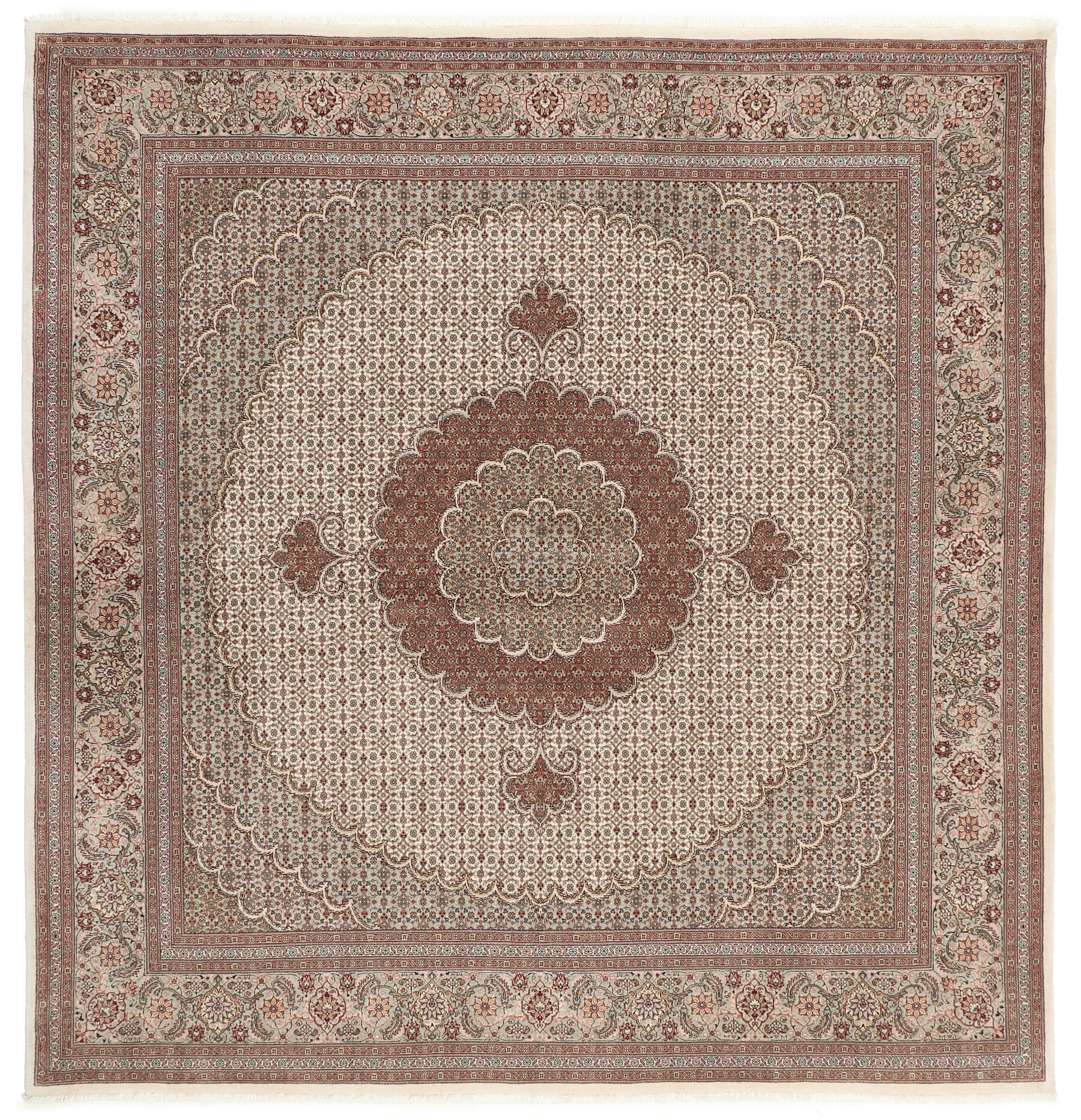 
    Tabriz 50 Raj - Brown - 204 x 212 cm
  
