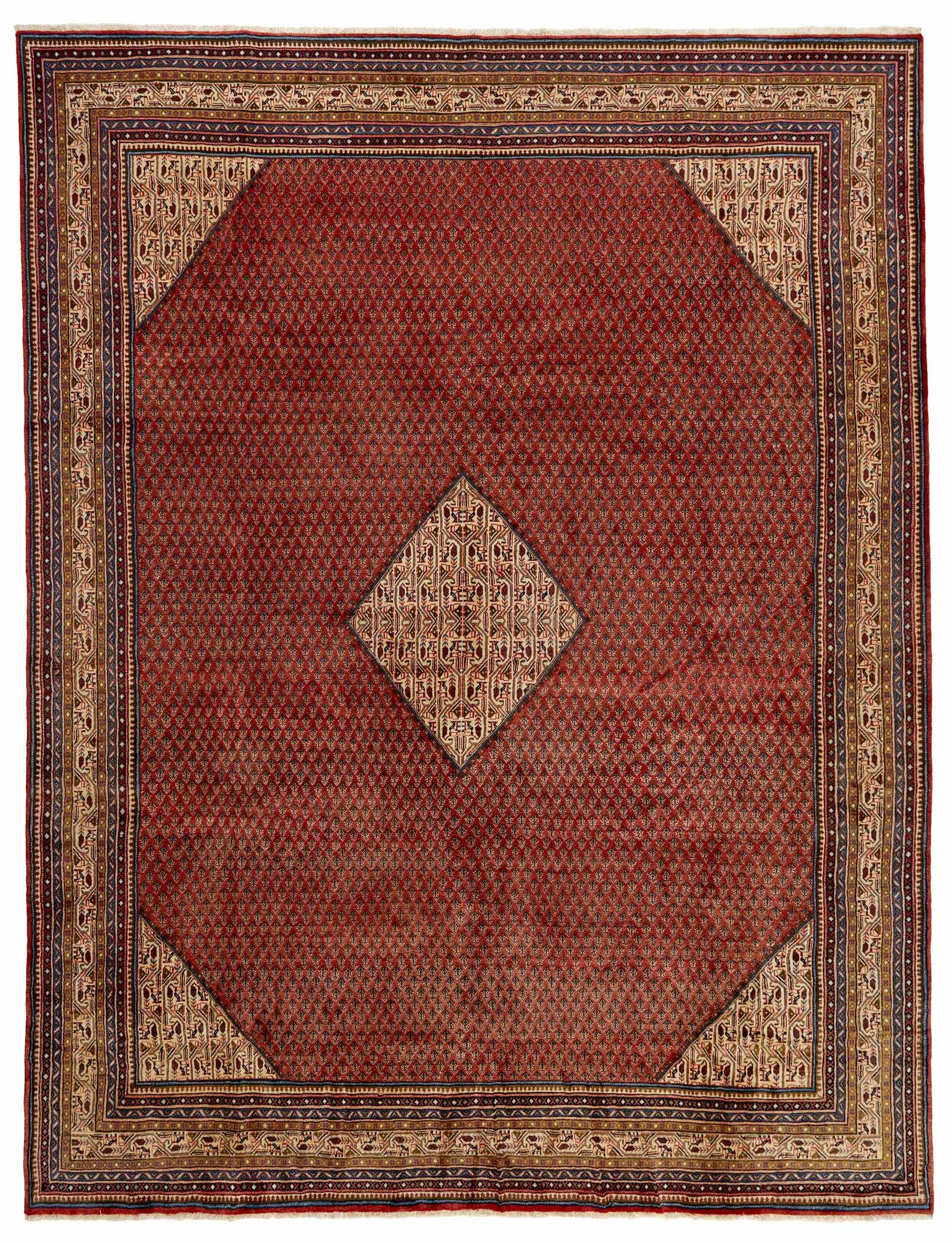 
    Sarouk Mir - Dark red - 290 x 377 cm
  