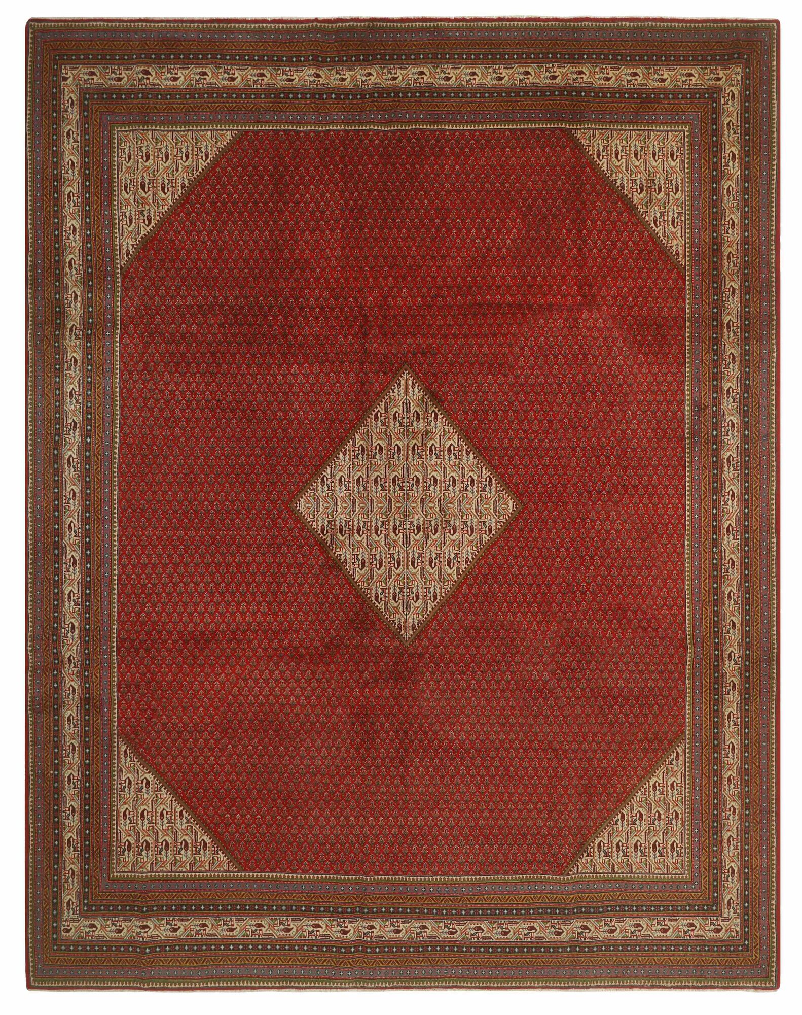
    Sarouk Mir - Dark red - 298 x 398 cm
  